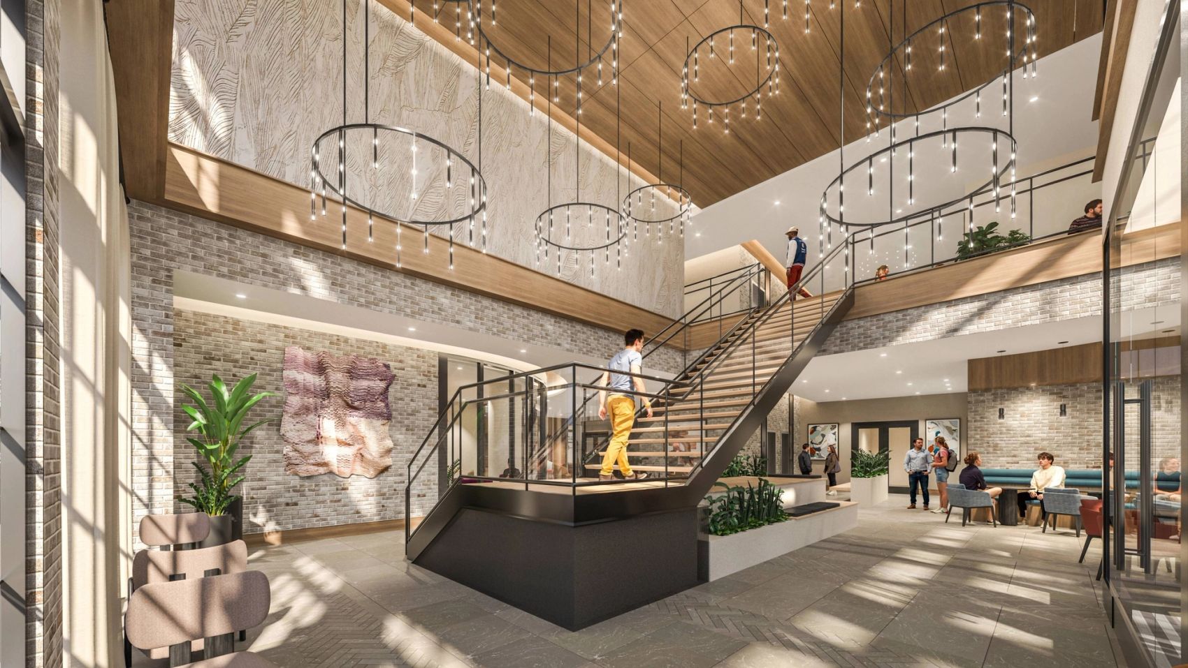 Make a statement every time you come home. The grand entry features clean lines, bold lighting, and a sculptural stairway that sets a modern, upscale tone.