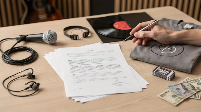 A 360 deal in the music industry claims a share of far more than record
