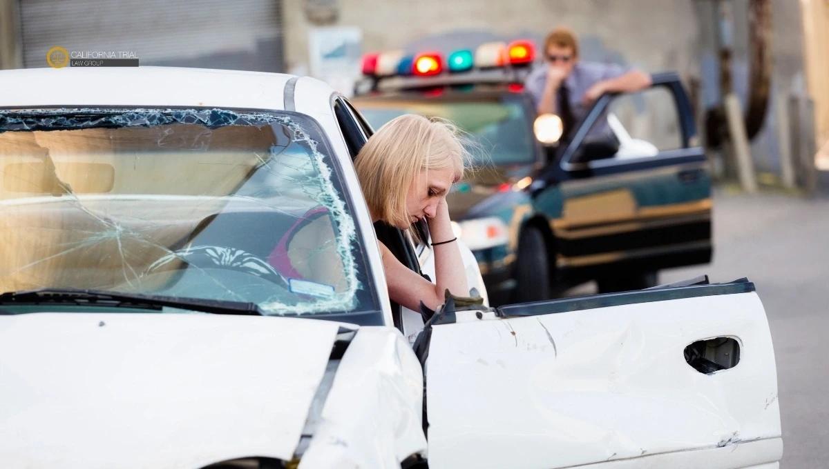 Called police authority after the car accident