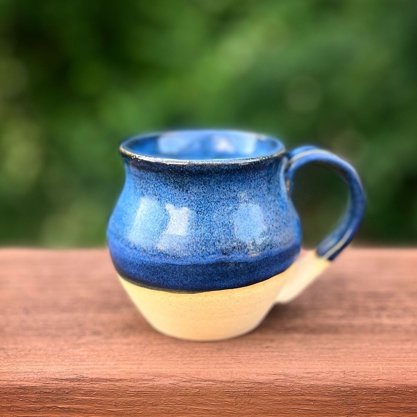 Small Blue Potbelly Mug