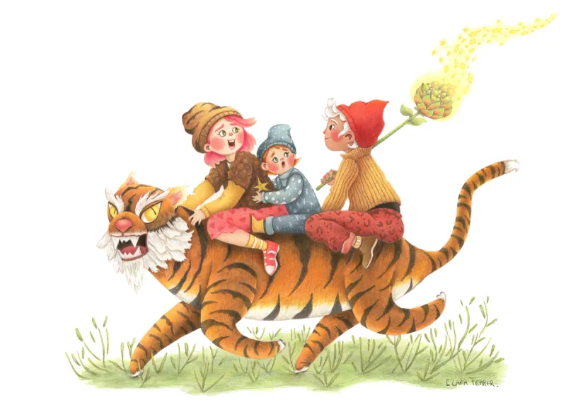  Three Kids a Big Cat and a Magical Artichoke