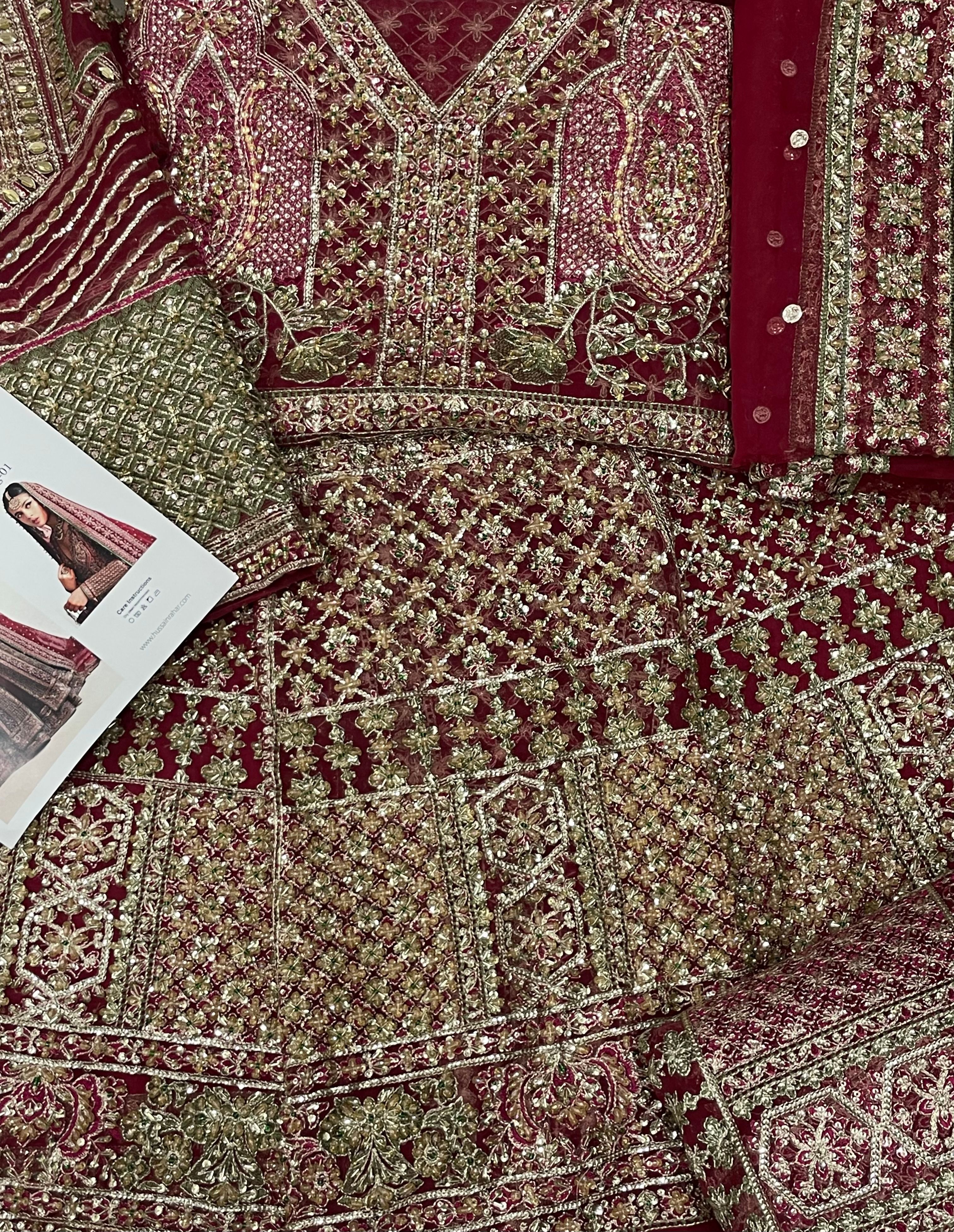 Hussain rehar bridal maxi complete