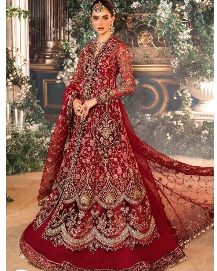 Mariab hand emblished bridal maxi