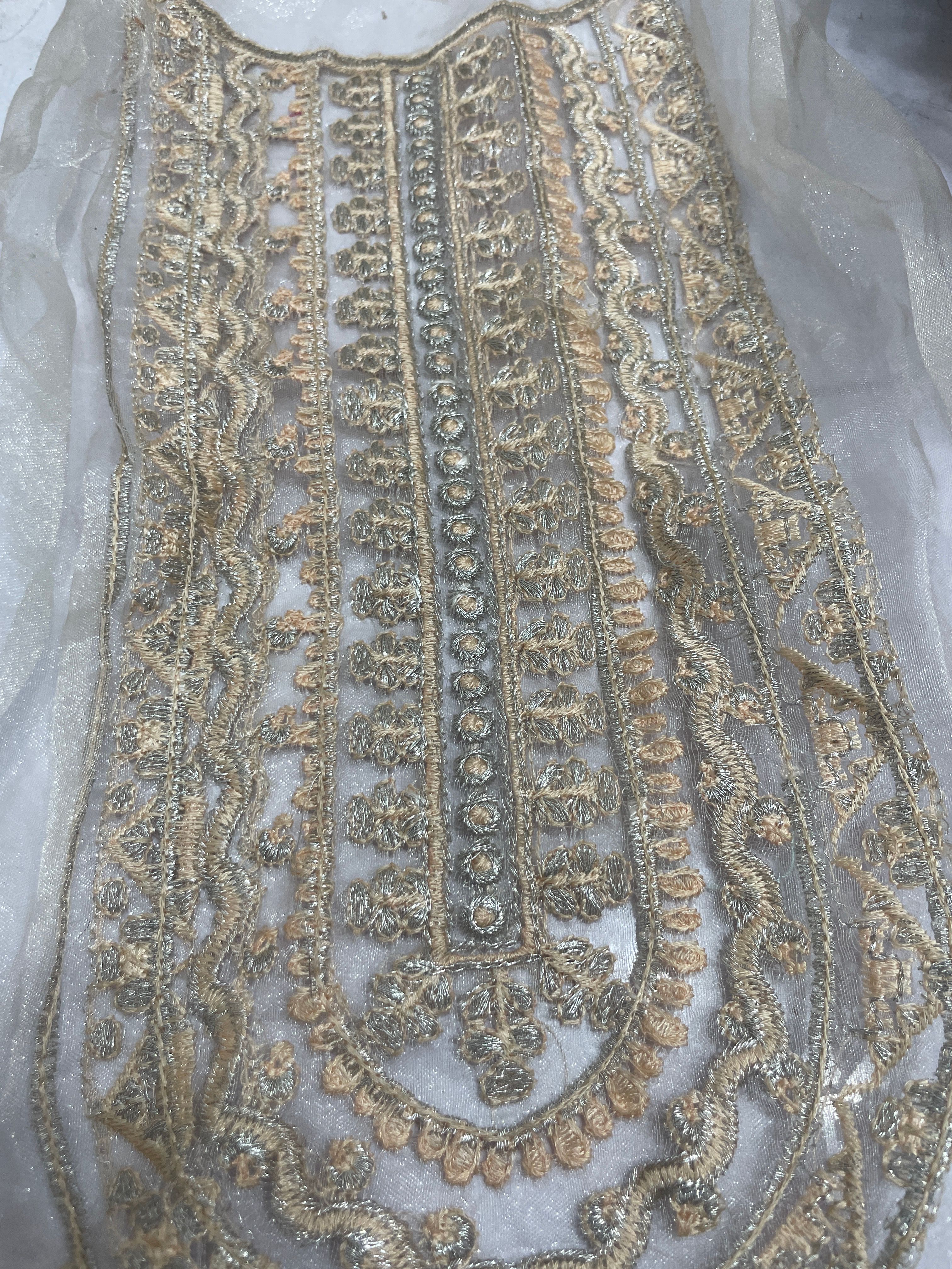 Beige clear neckline