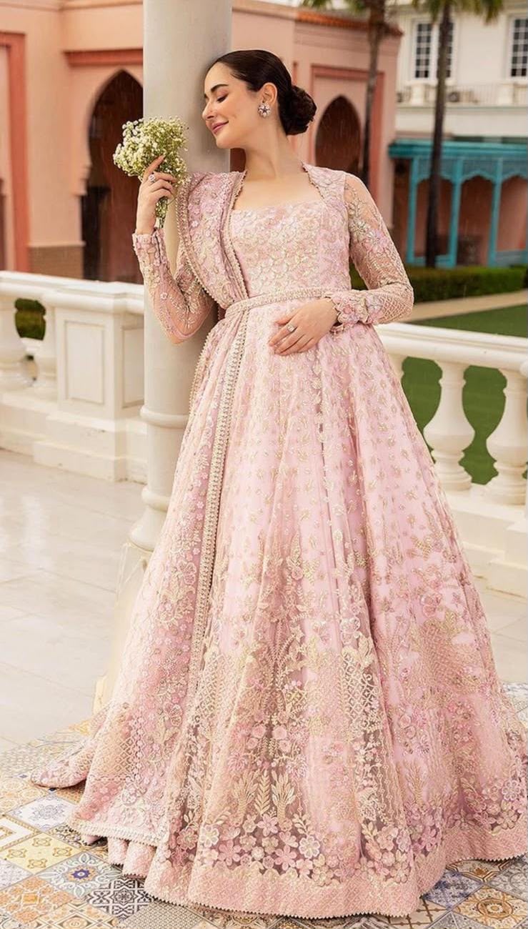 Mariab haseen hand emblished maxi