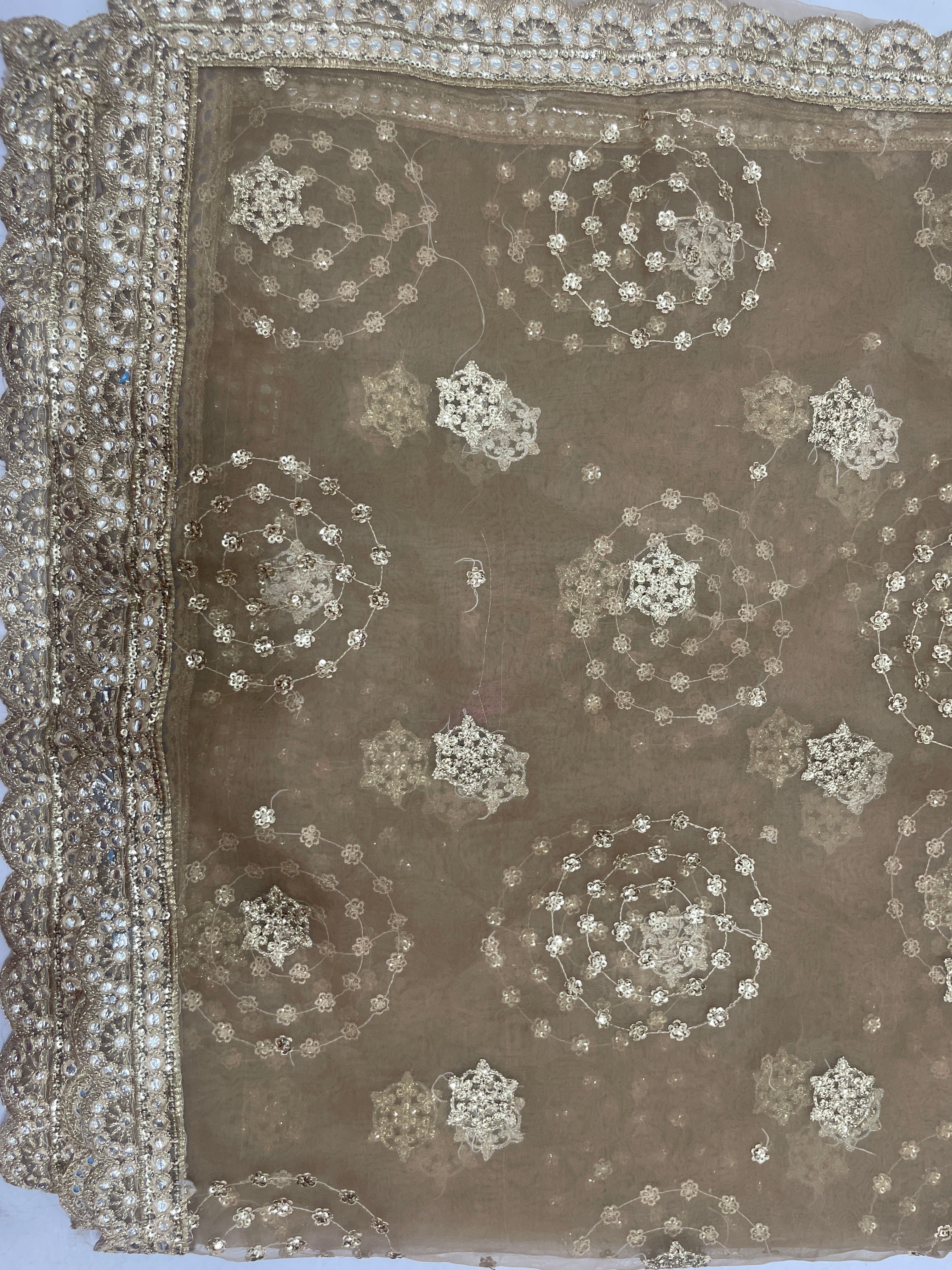 Mariab organza ready to wear duppatta 