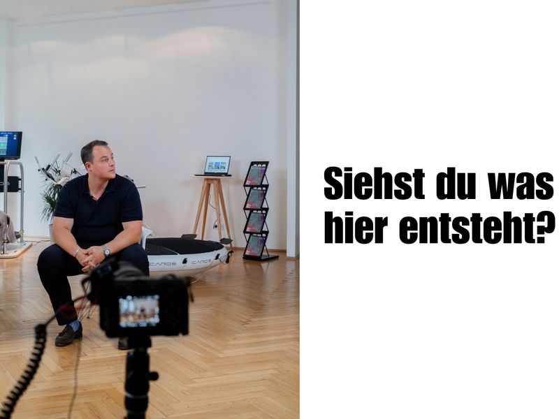 Julian Reich vor der Kamera