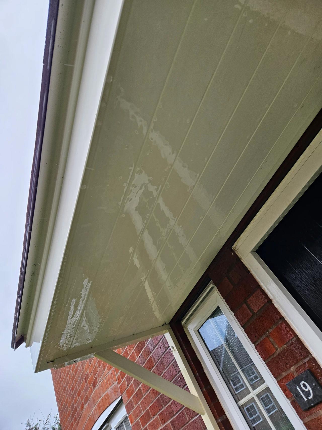 Fascia and soffit cleaning in Kidderminster