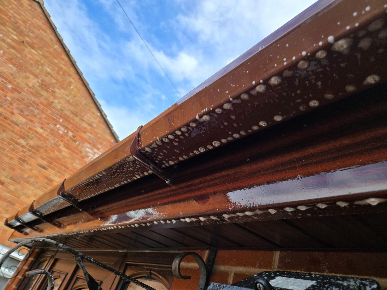 Fascia and soffit cleaning in Kidderminster