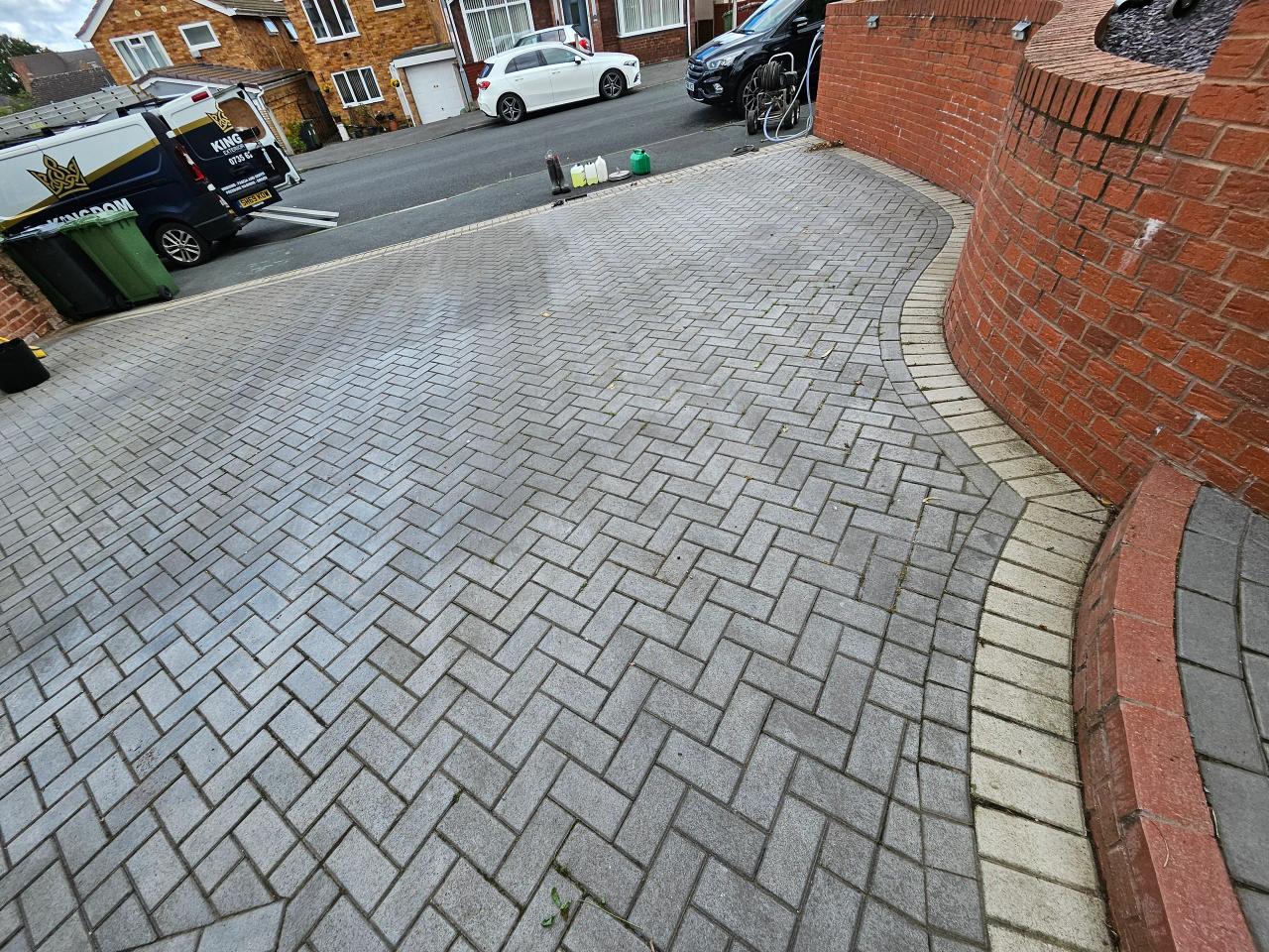 Driveway and patio restoration in Kidderminster
