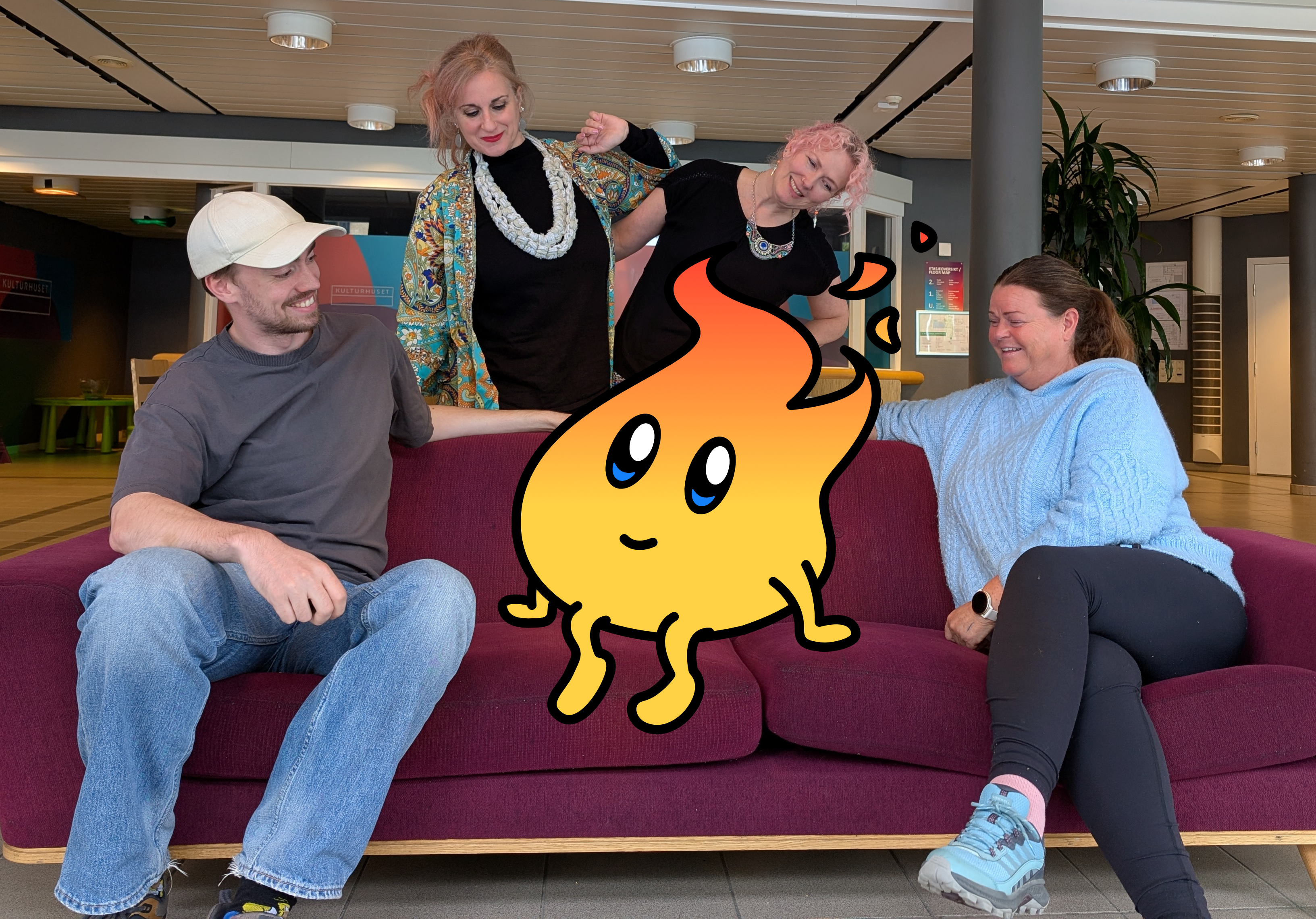 Header som promoterar GLØR Kunstfestival