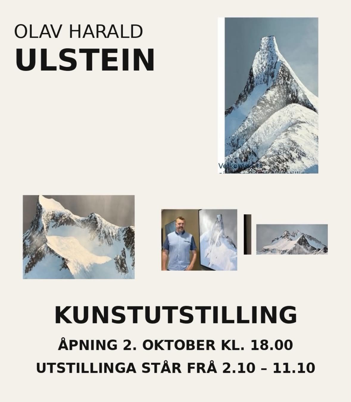 Plakat med måleri av Olav Harald Ulstein