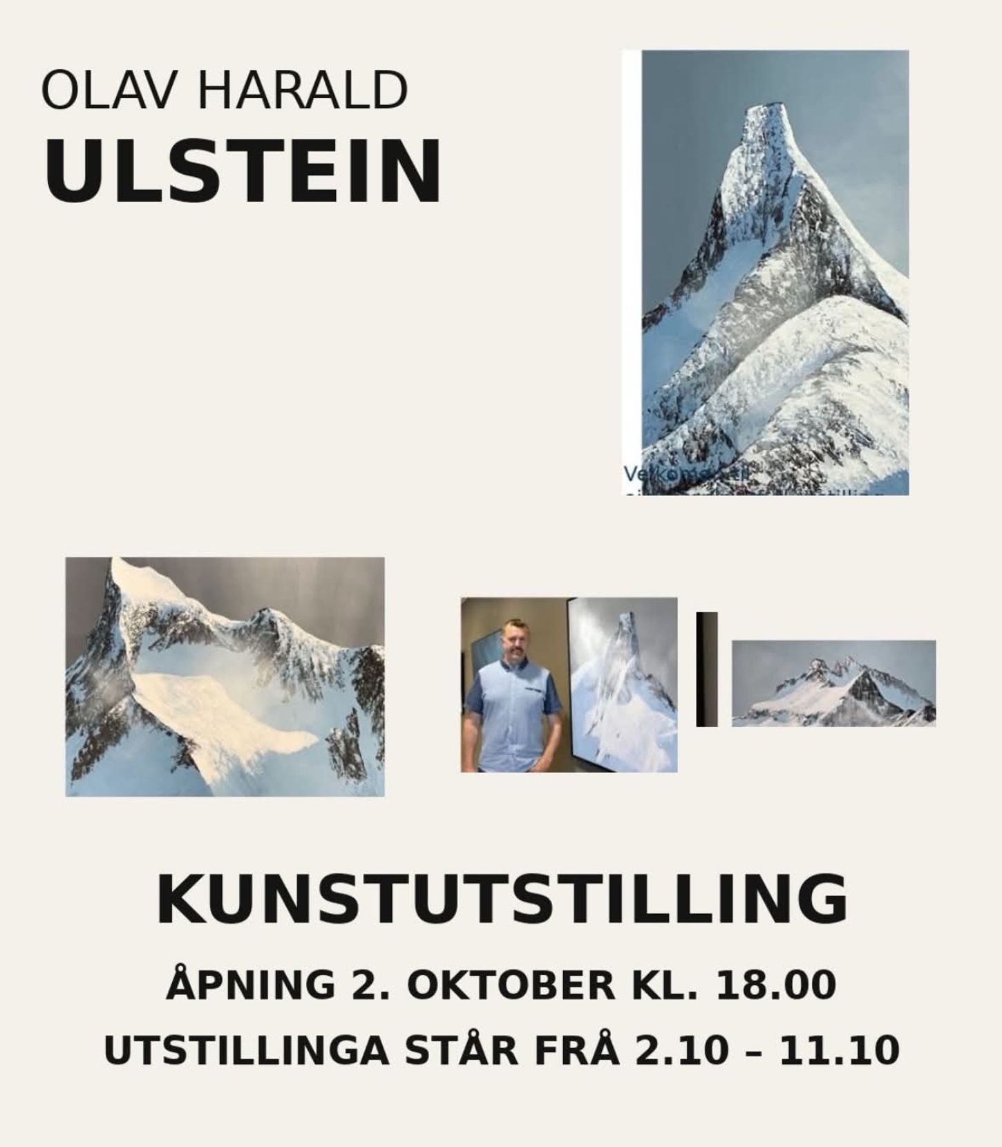 Plakat med måleri av Olav Harald Ulstein