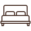 A icon of a double bed