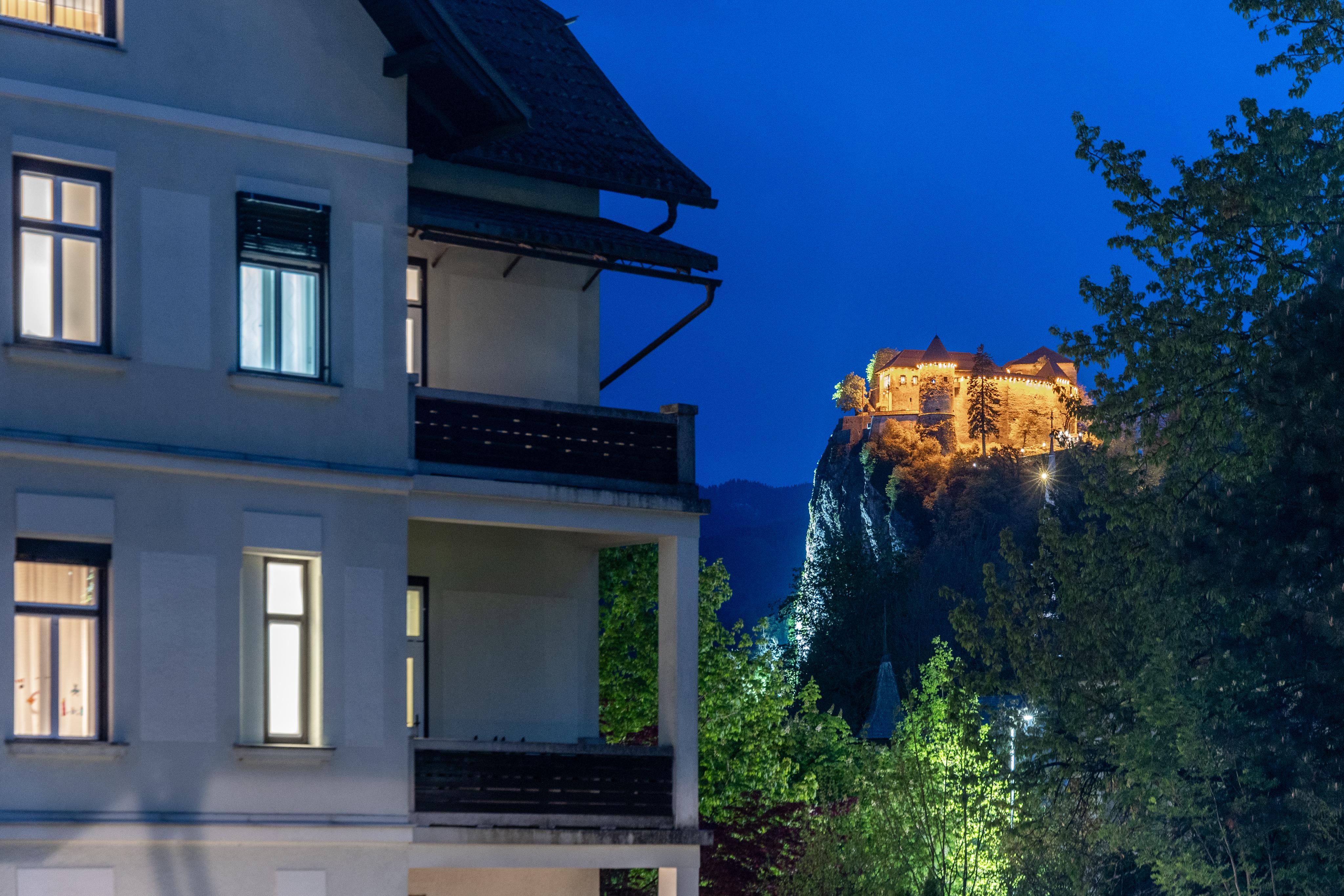 Bled's castle, view from Vila Josephine