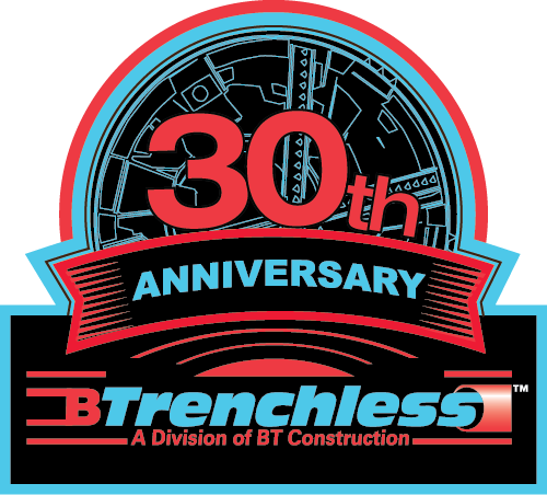 Btrenchless 30 year logo