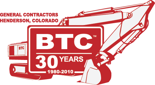 BT Construction 30 Year Logo