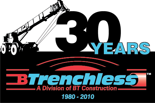 Btrenchless 30 year logo
