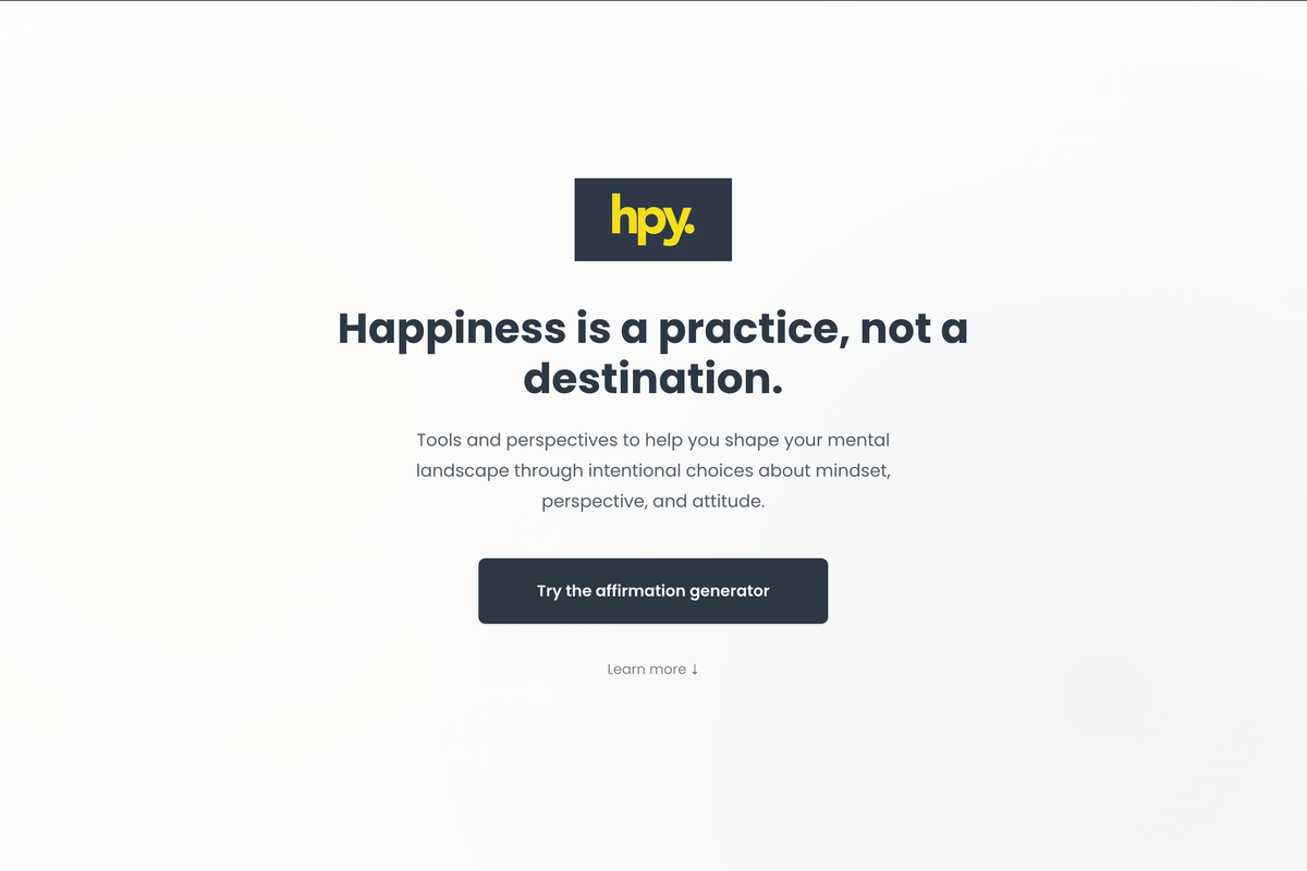 Website Build desktop view