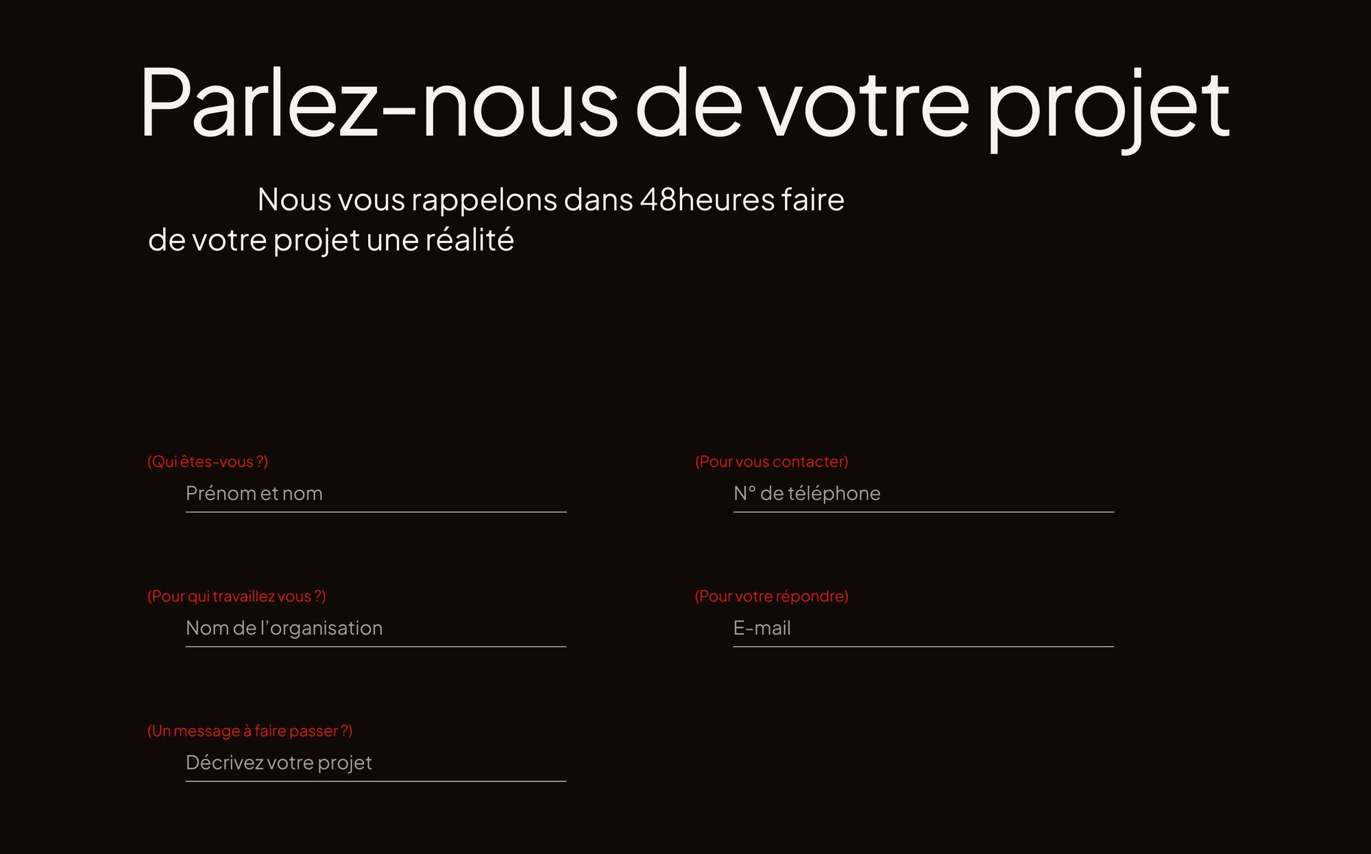 converture du projet