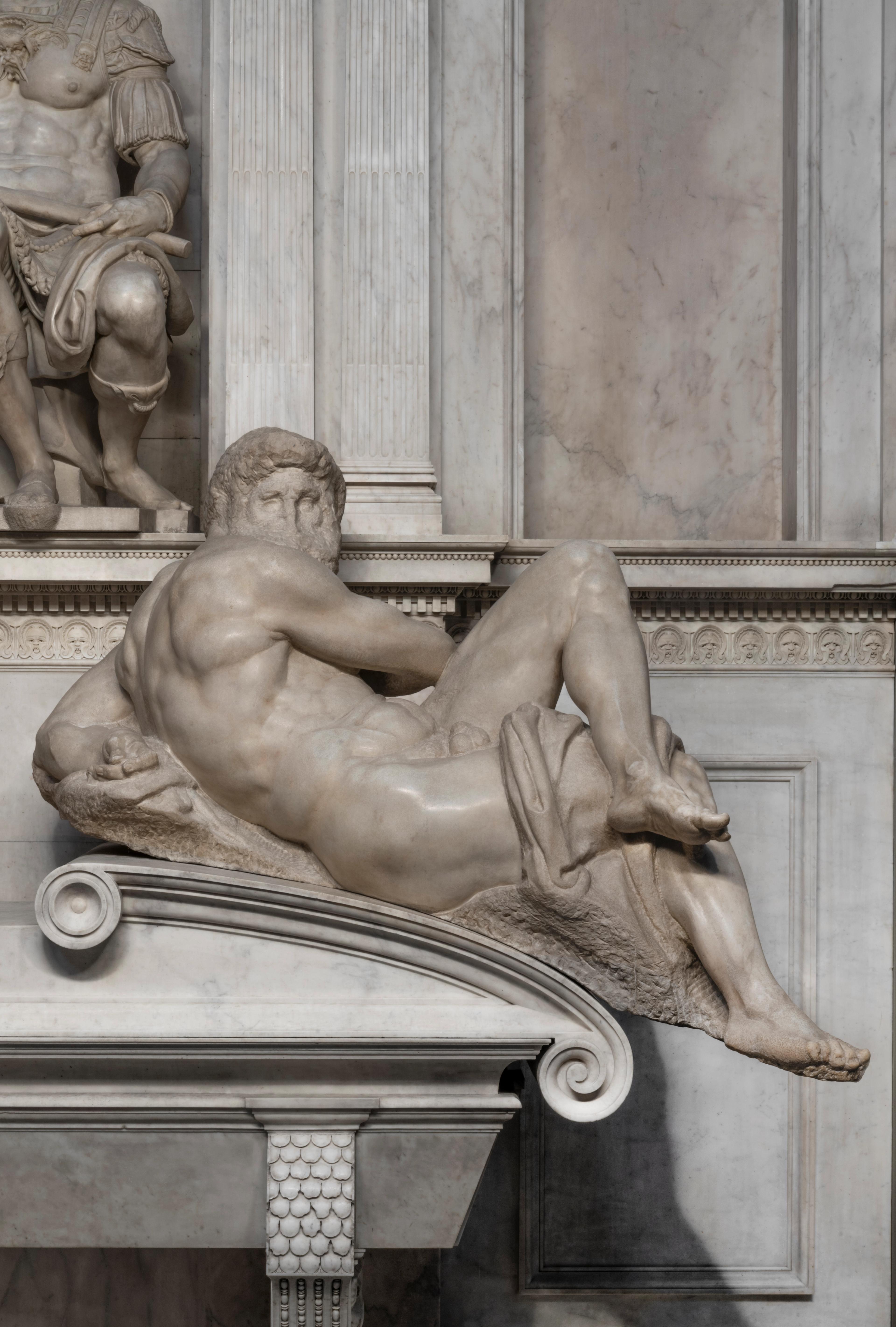 Michelangelo Buonarroti (1475-1564), Dag, ca. 1524–1534. Florence, San Lorenzo, Medici-kapel.