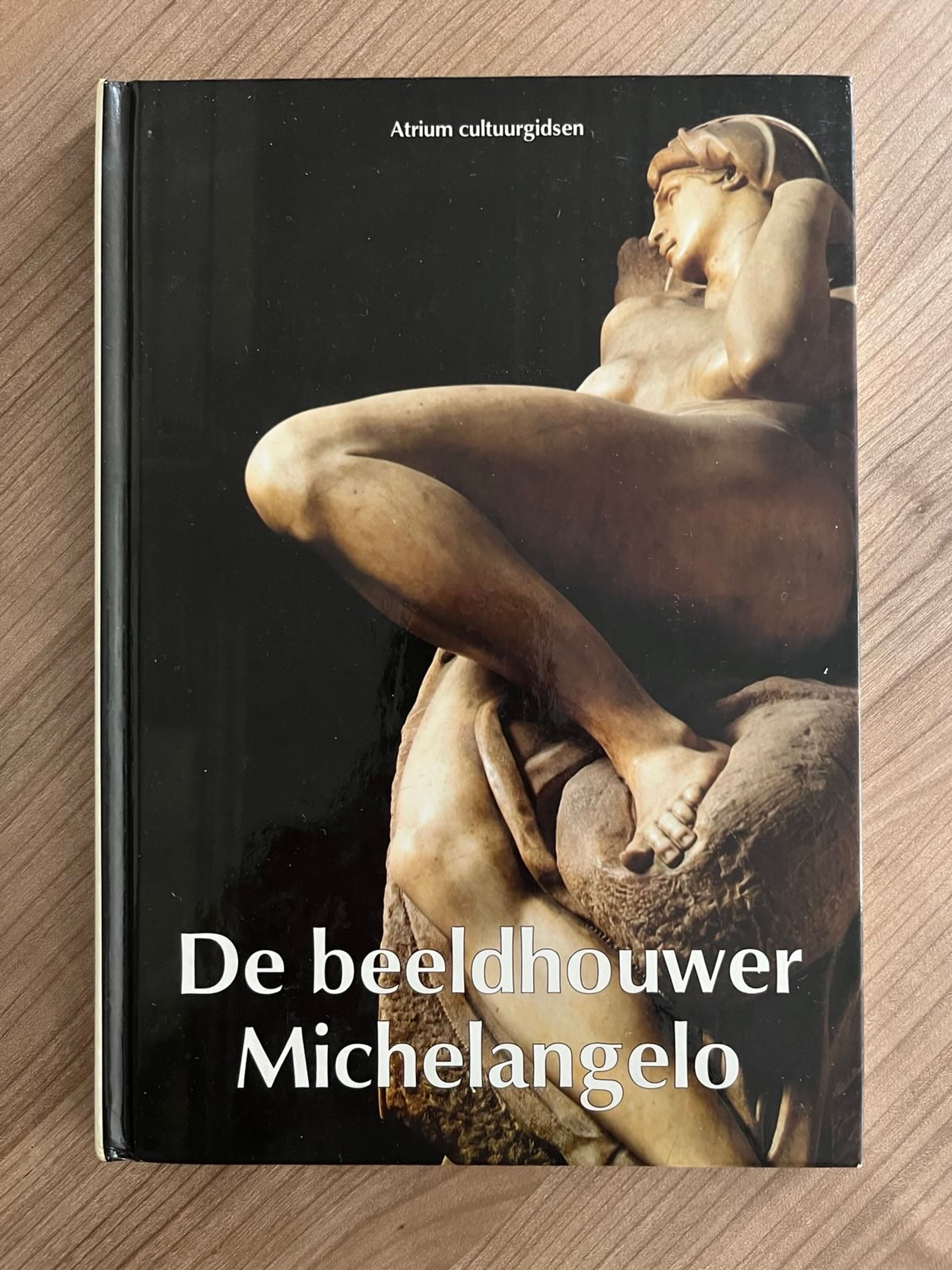Het boekje De beeldhouwer Michelangelo, dat Terry van Druten op zijn 15de kocht.