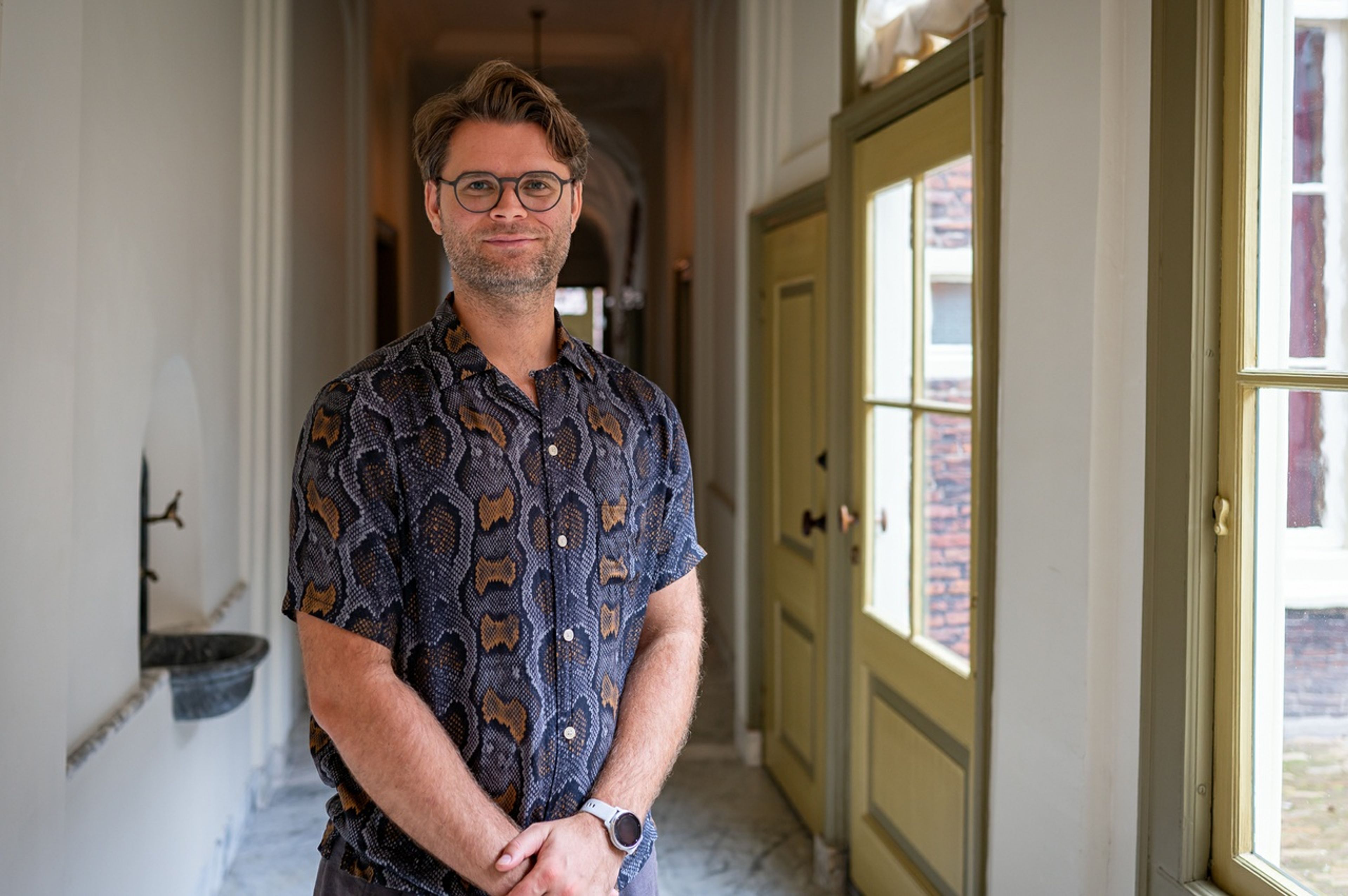 Jakob Kudsk Steensen in Pieter Teylers Huis.