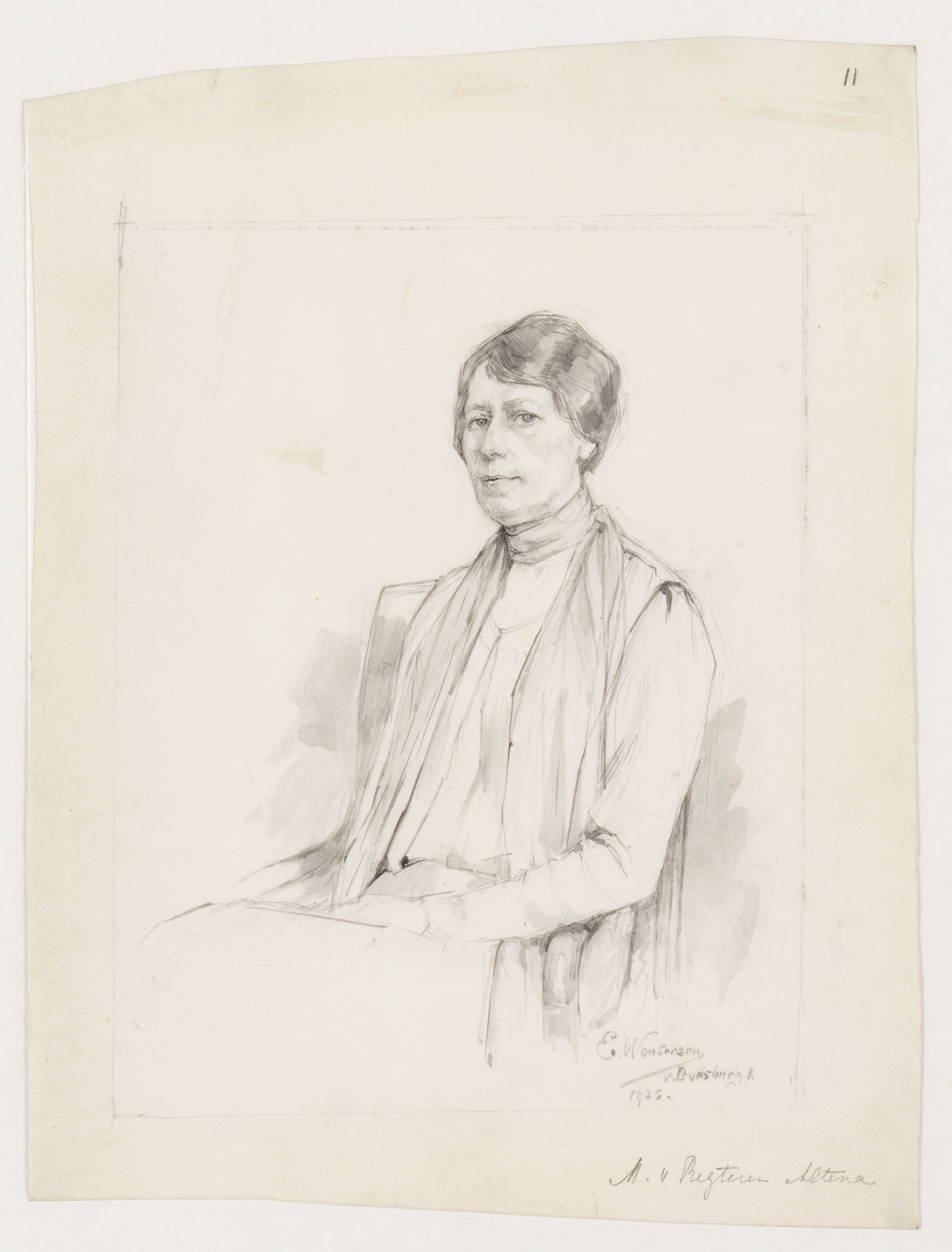 Elsa Woutersen-van Doesburgh, 'Portret van de schilderes Marie van Regteren Altena’', 1925.