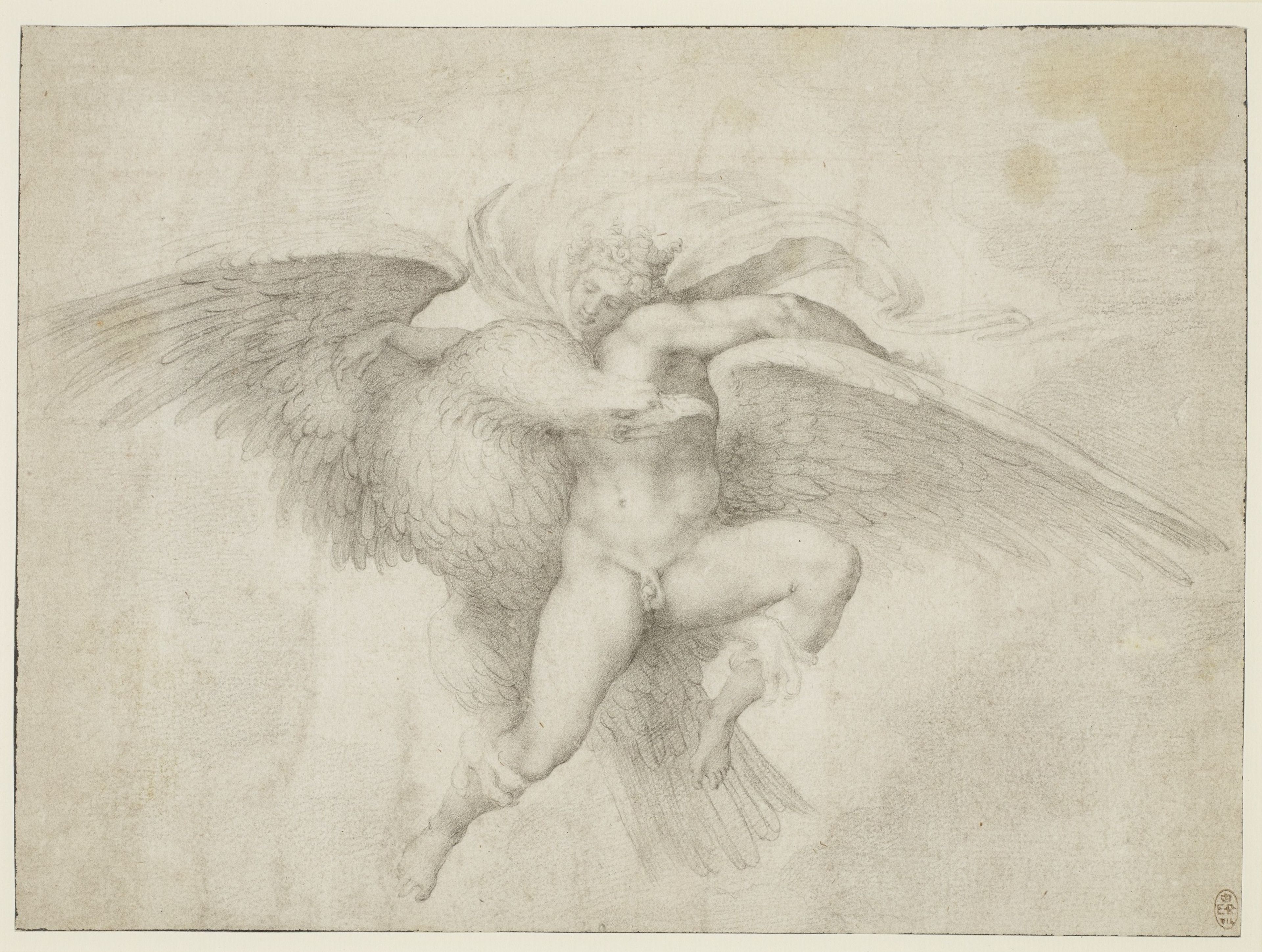 Giulio Clovio, naar Michelangelo, Ganymedes, ca. 1540. Giulio Clovio, naar Michelangelo, Ganymedes, ca. 1540. Windsor, Royal Collection Trust
