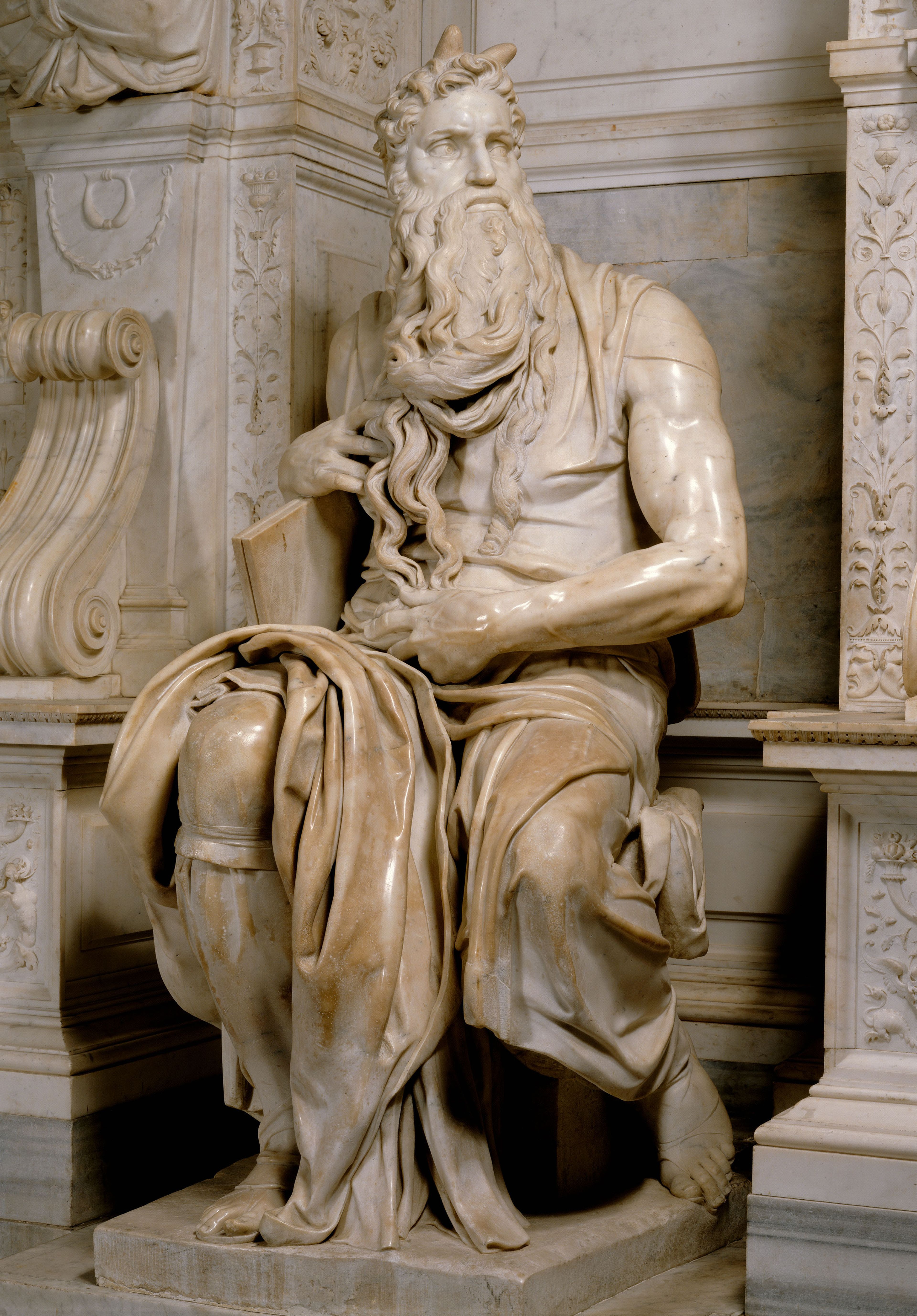 Michelangelo Buonarroti (1475-1564), Mozes, ca. 1513-1516. Rome, San Pietro in Vincoli Michelangelo Buonarroti (1475-1564), Mozes, ca. 1513-1516. Rome, San Pietro in Vincoli