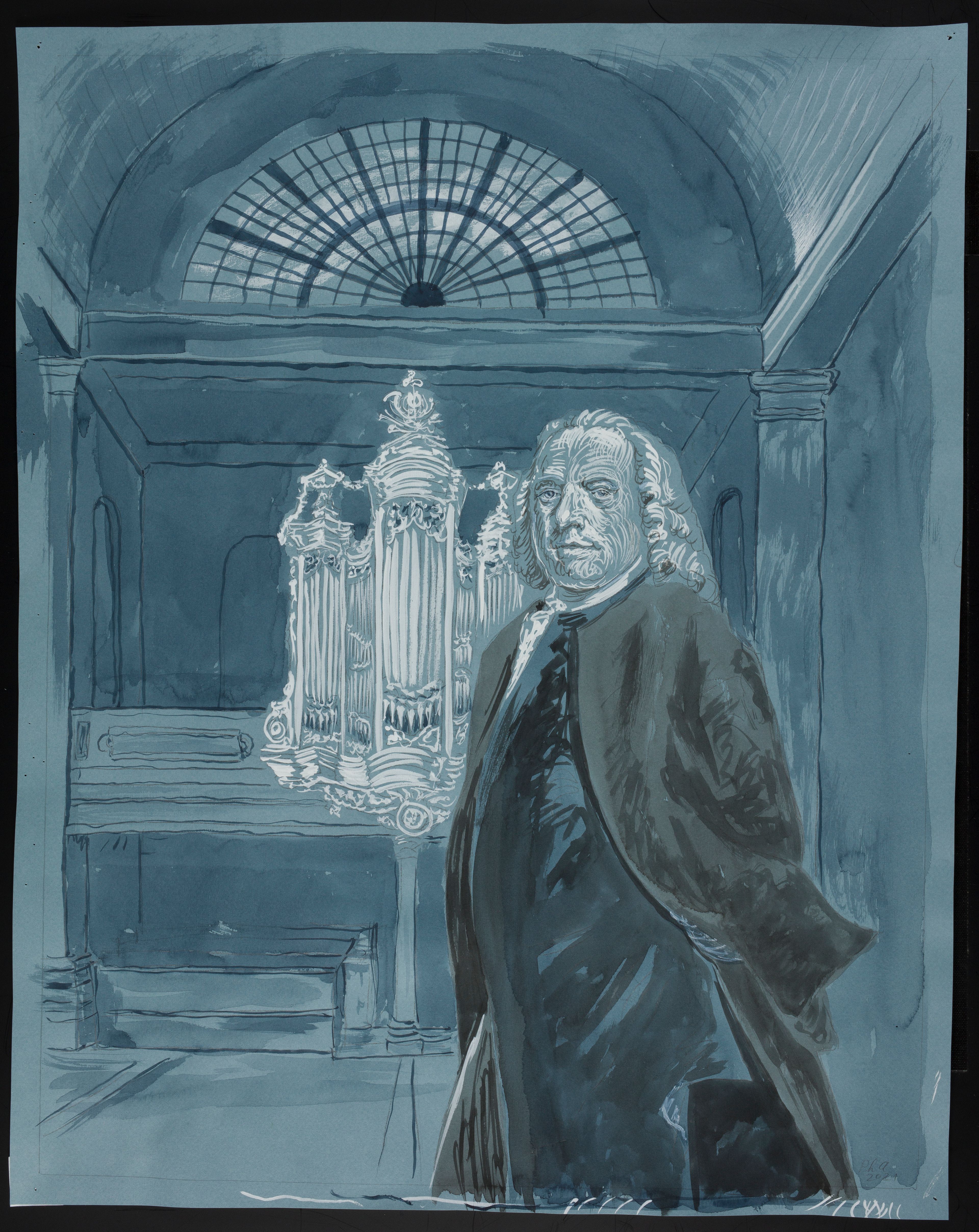 Portret van Pieter Teyler als doopsgezinde, Philip Akkerman (1957), 2021.