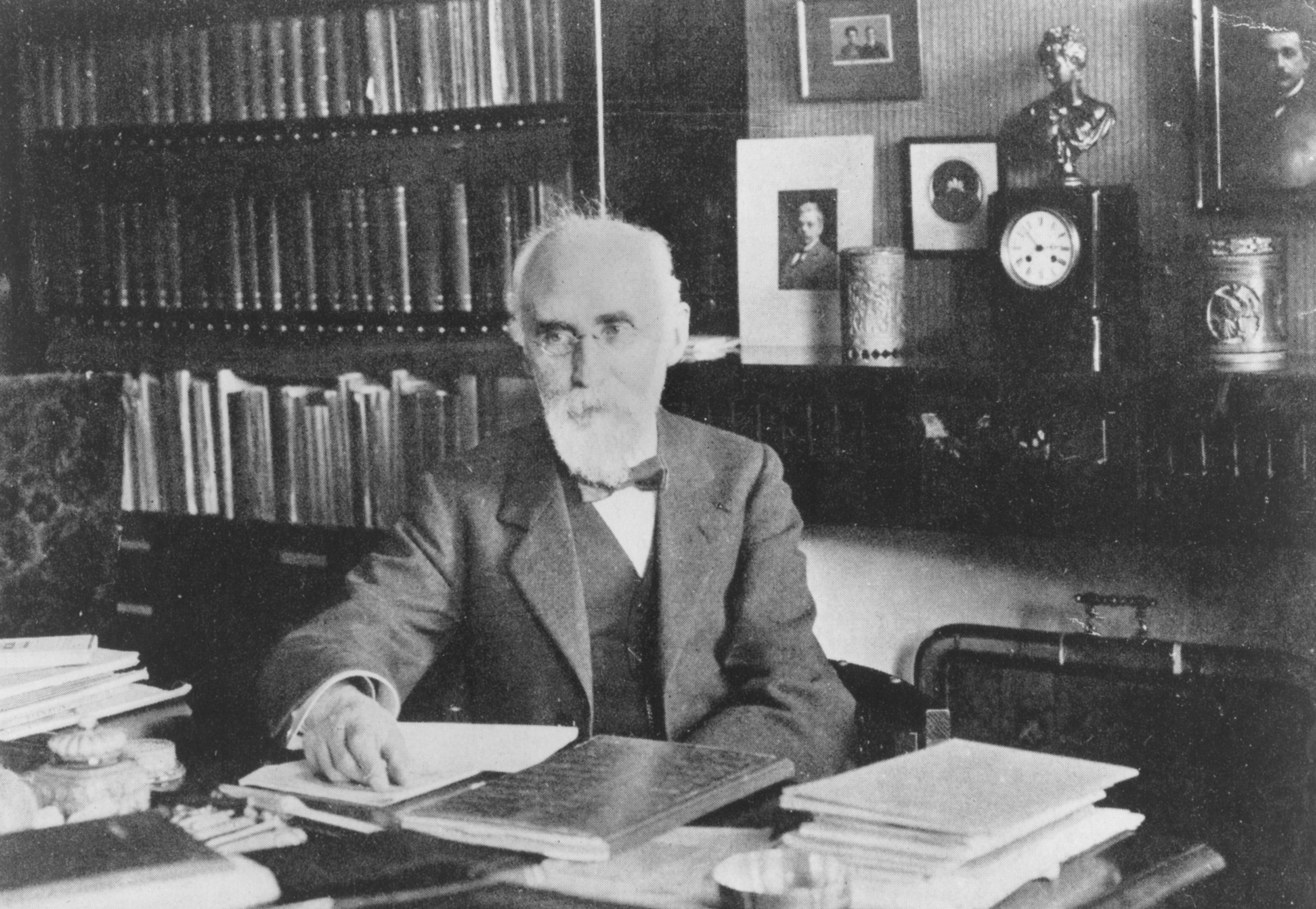 Lorentz at Home, at His Desk.