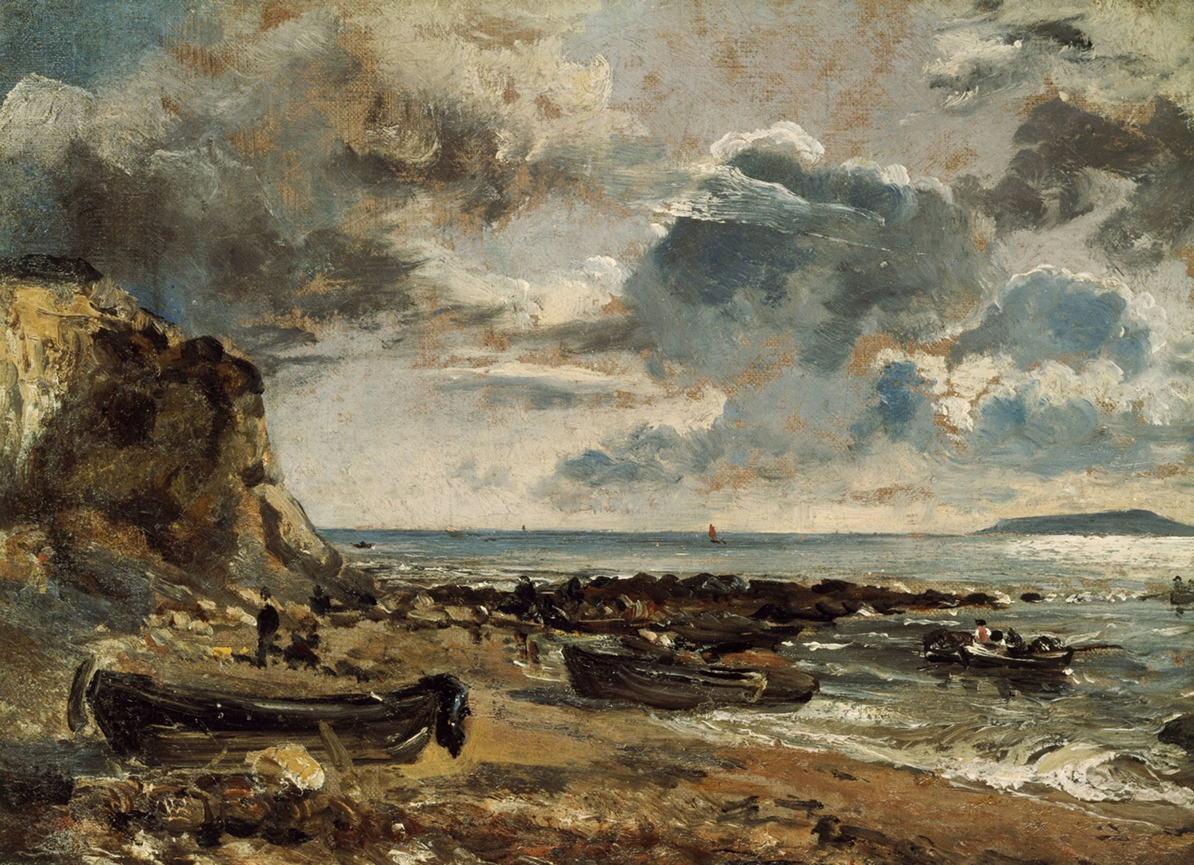 John Constable, 'Het strand bij Osmington Mills', 1816.