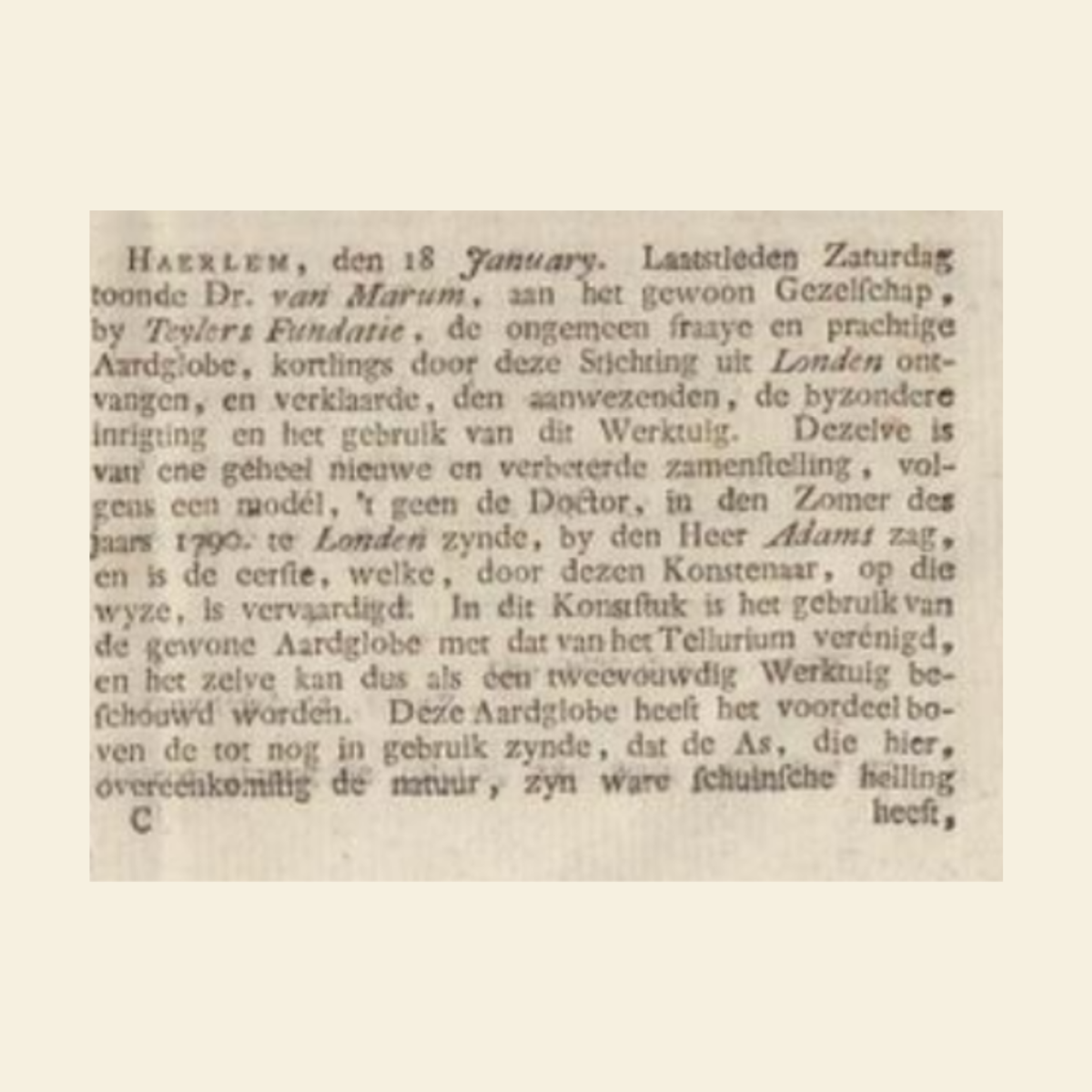 Algemene Konst- en Letterbode, deel VIII, No.186 (20 januari), 1792, p.17-18 Algemene Konst- en Letterbode, deel VIII, No.186 (20 januari), 1792, p.17-18