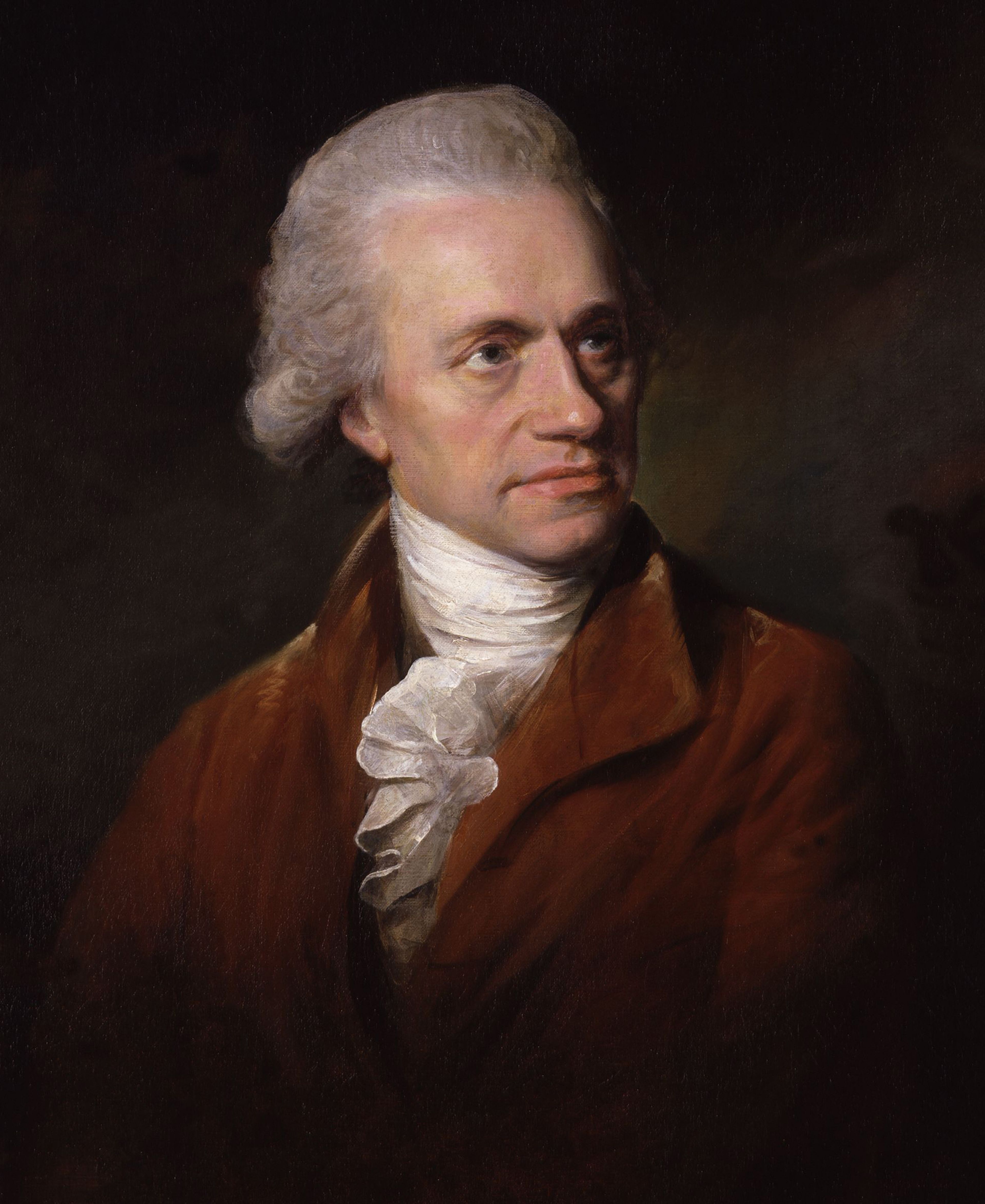 Portret van William Herschel, Lemuel Francis Abbott, 1785. Collectie: National Portrait Gallery, Londen. 