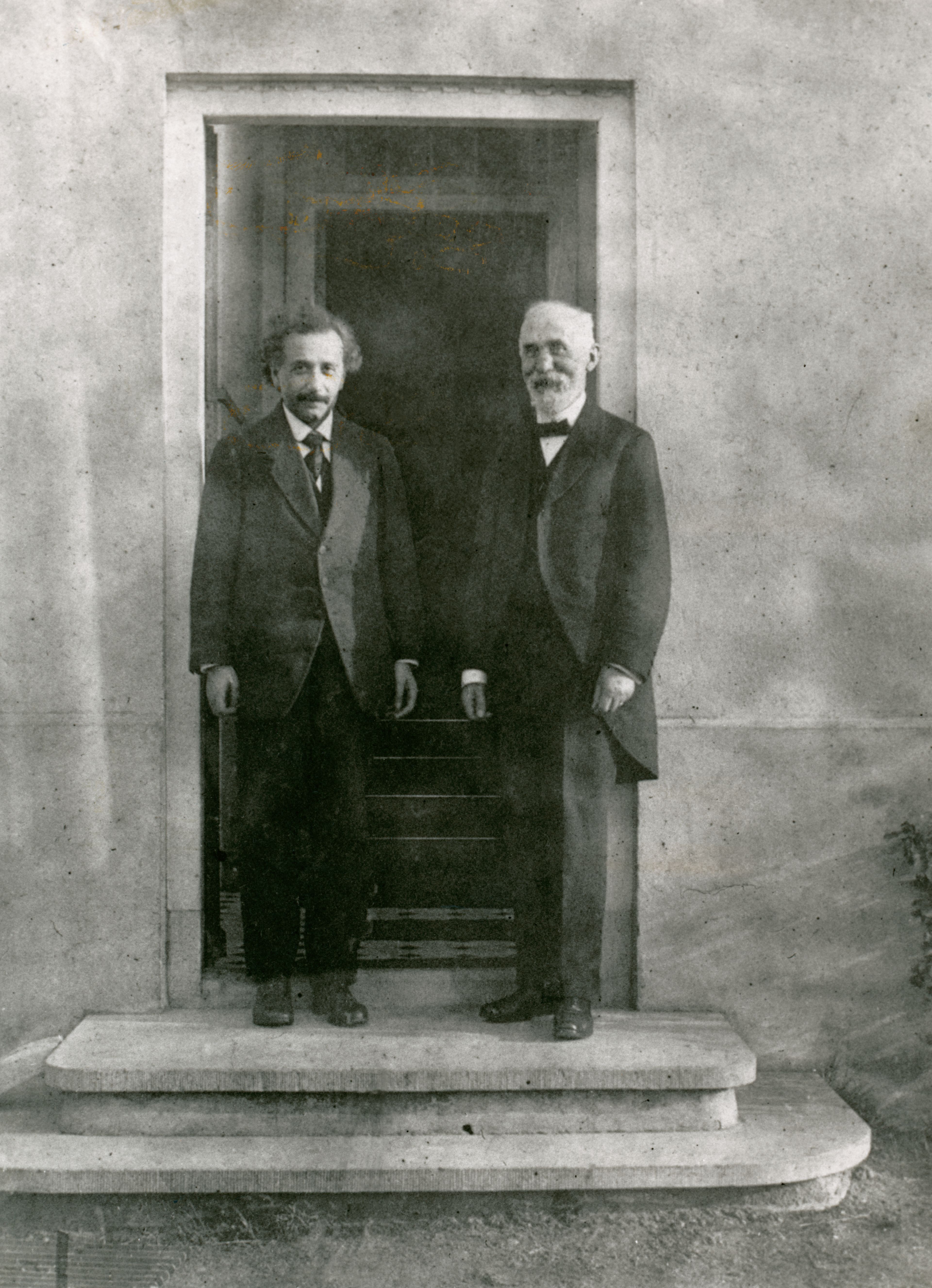 Einstein en Lorentz, in 1921.