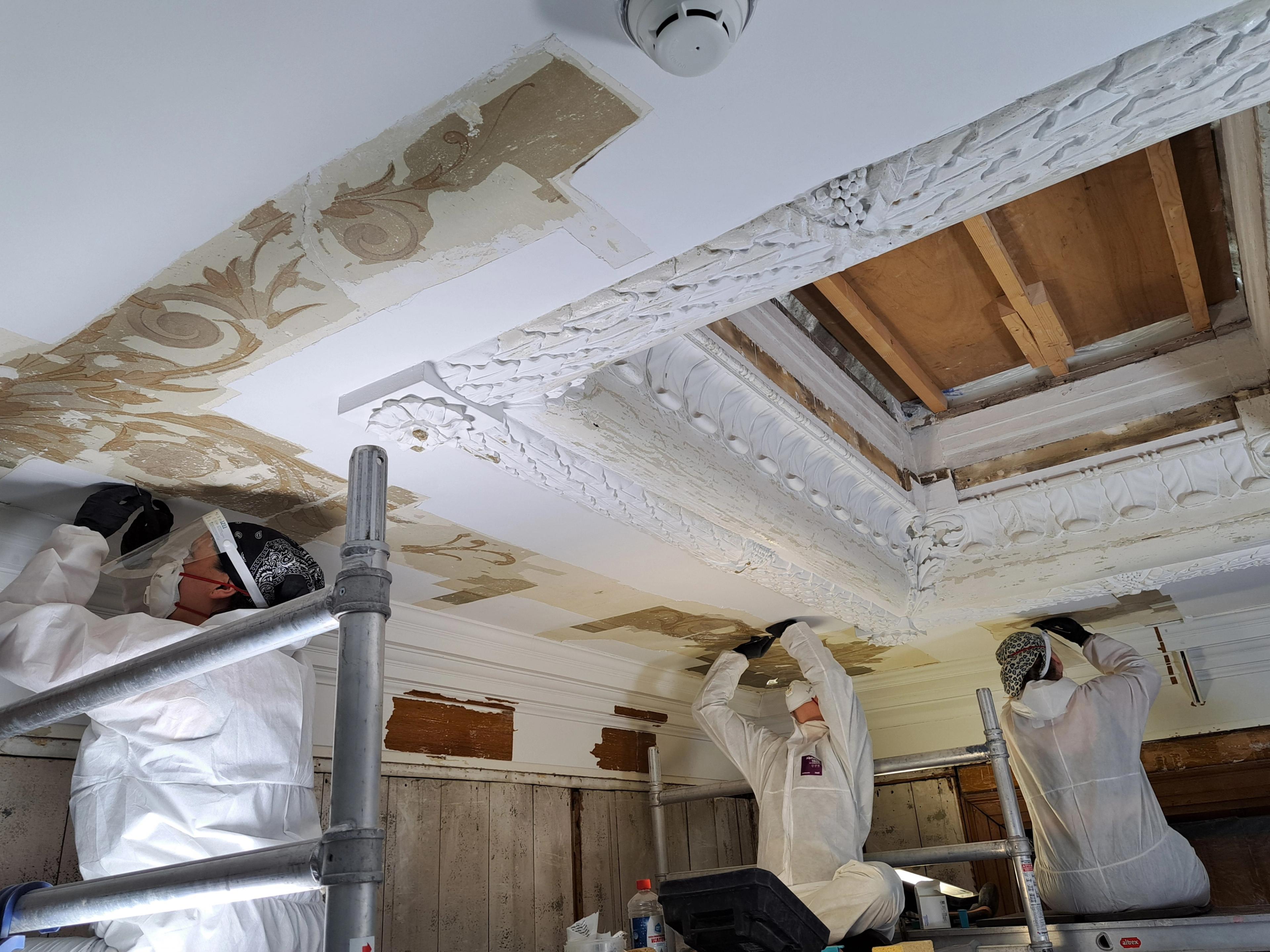 De restauratie in volle gang (9 april 2025)