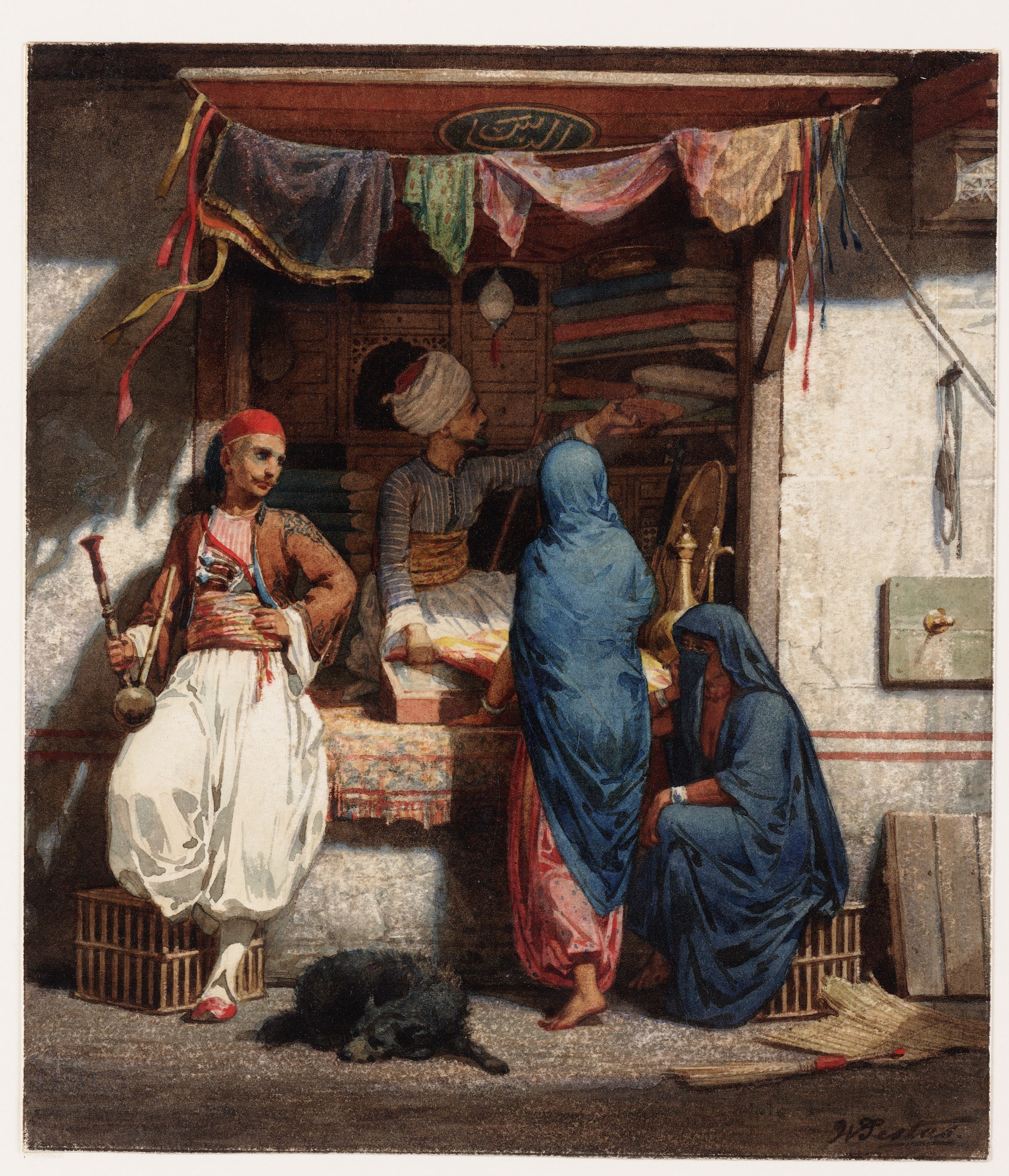 Willem de Famars Testas, 'Oostersche winkel', 1860-1872.