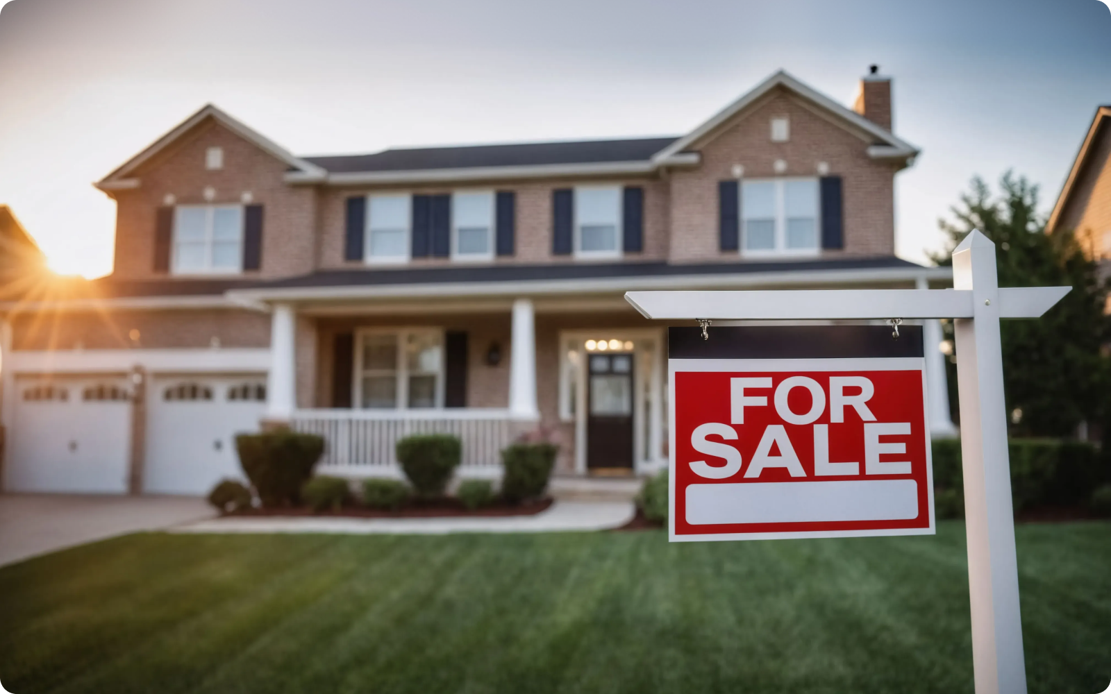 for sale sign in front of modest family home for buyer agent transaction checklist blog