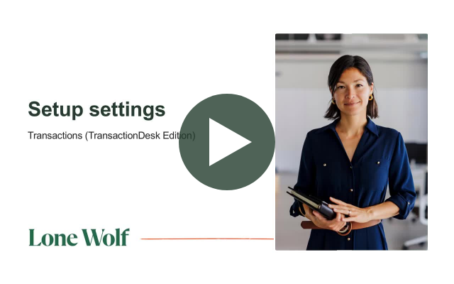 Getting started with Transactions (TransactionDesk Edition).