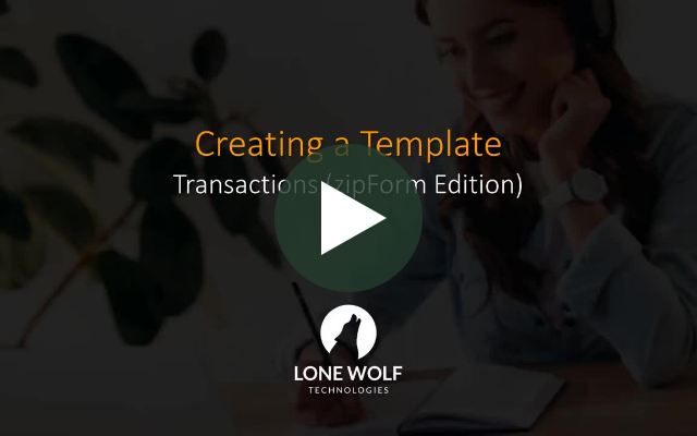 Creating a Template.