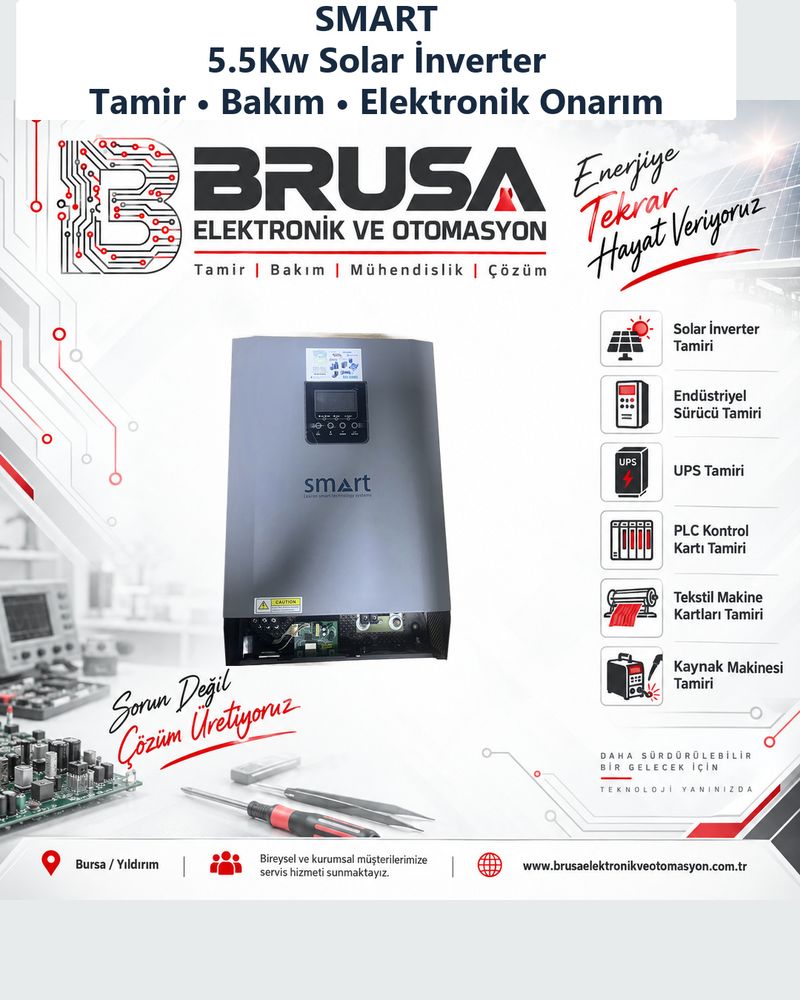 Smart 5.5Kw Solar İnverter Tamiri | Bursa - TAMİR SONRASI (TAMAMLANDI)