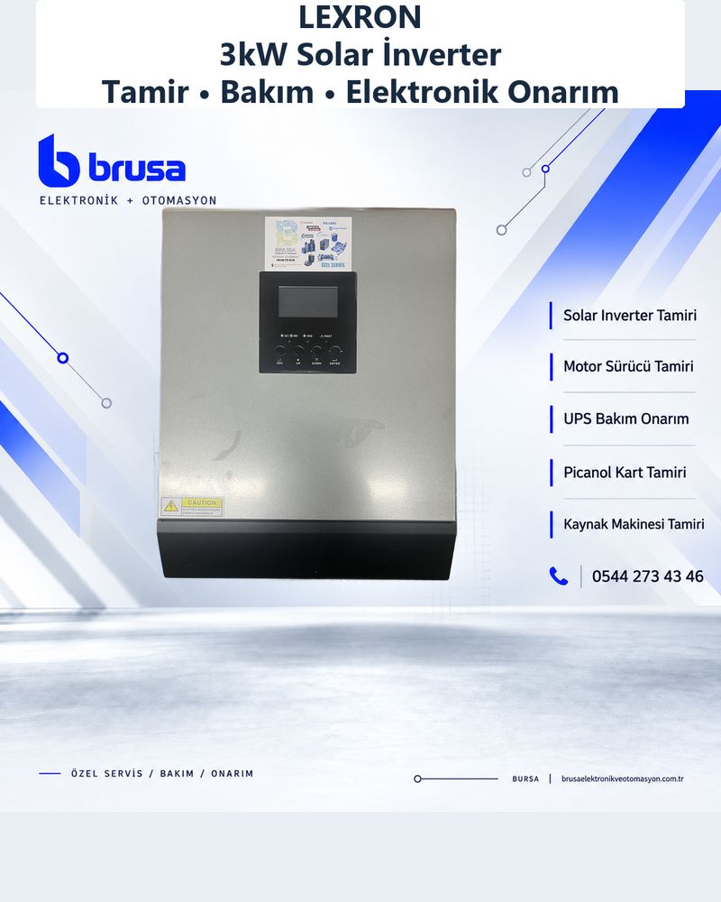Lexron 3kW Solar İnverter Tamiri | Bursa - TAMİR SONRASI (TAMAMLANDI)