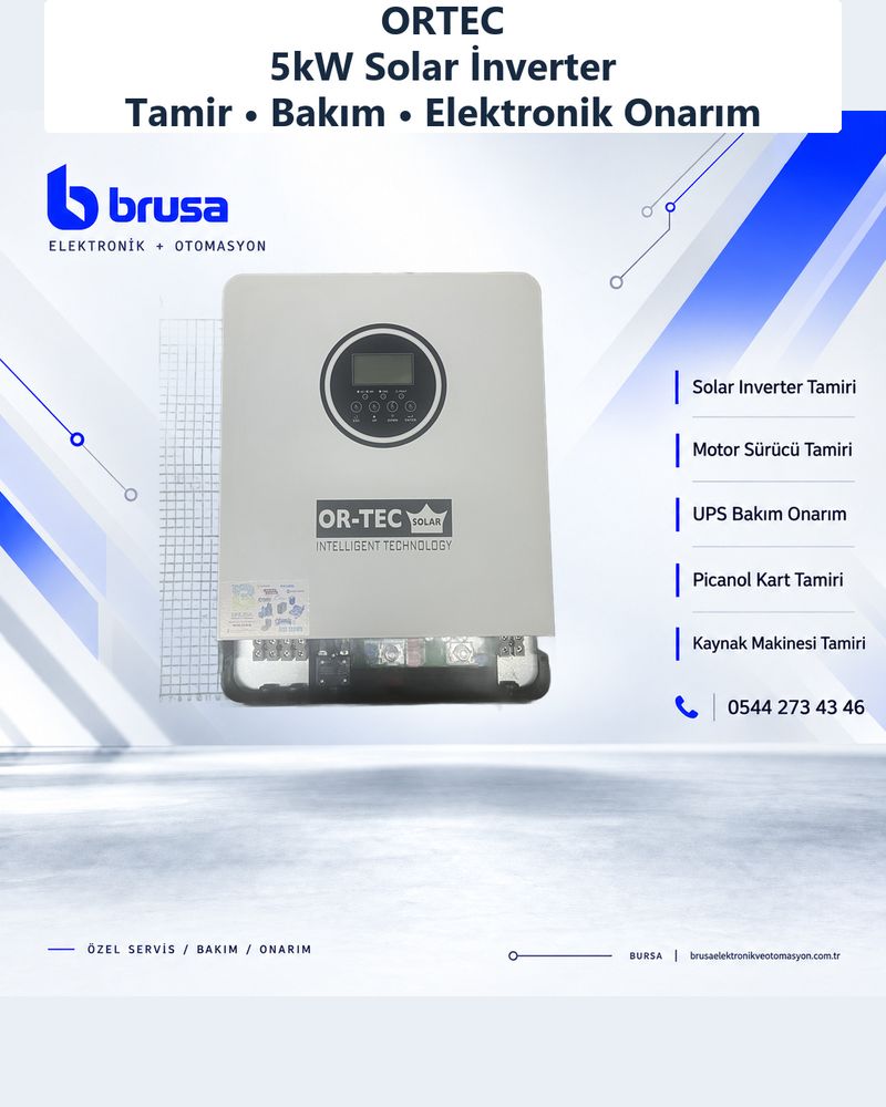 Ortec 5kW Solar İnverter Tamiri | Bursa - TAMİR SONRASI (TAMAMLANDI)