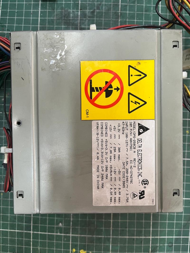 Endüstriyel Güç Kaynağı Tamiri – Delta DPS-250CB A (250W AT PSU) - TAMİR SONRASI (TAMAMLANDI)