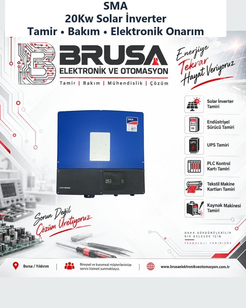 SMA 20Kw Solar İnverter Tamiri | Bursa - TAMİR SONRASI (TAMAMLANDI)