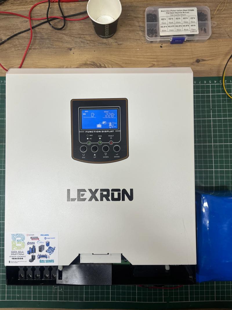 Lexron 3kW Solar İnverter 01 Hata Tamiri – Brusa Elektronik & Otomasyon - TAMİR SONRASI (TAMAMLANDI)