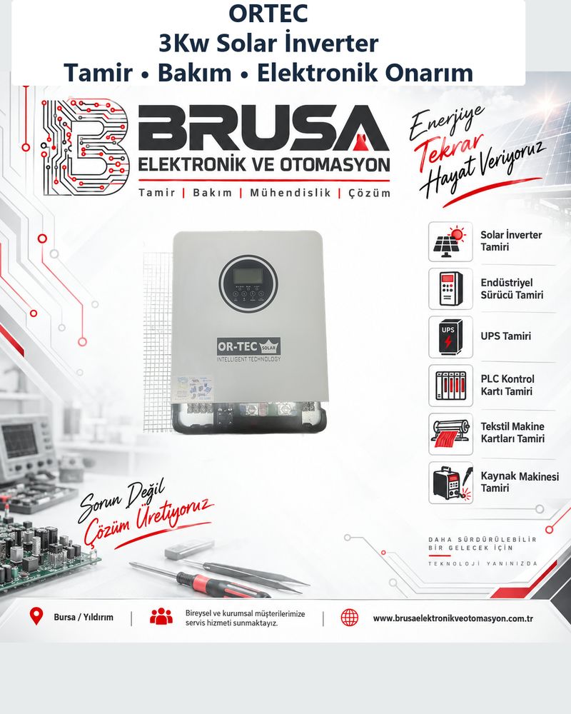 Ortec 3Kw Solar İnverter Tamiri | Bursa - TAMİR SONRASI (TAMAMLANDI)