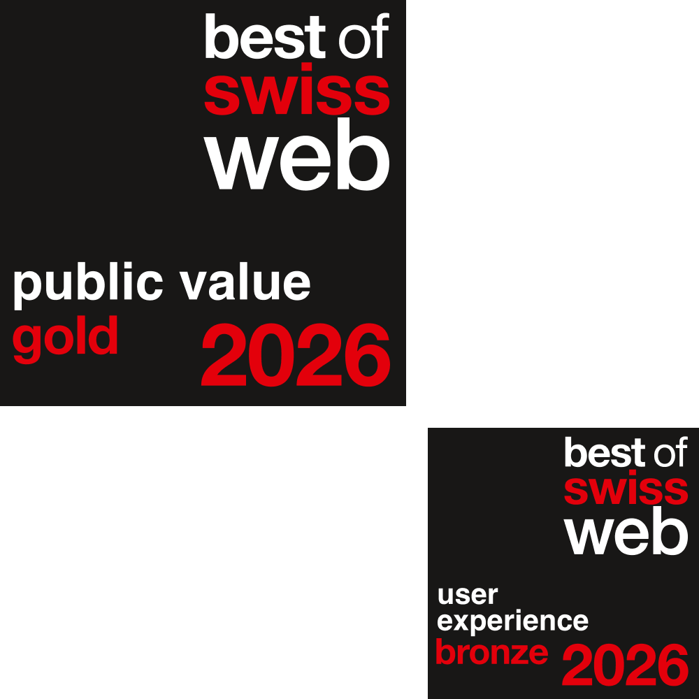 best of swiss web award gold in der kategorie public value 2026