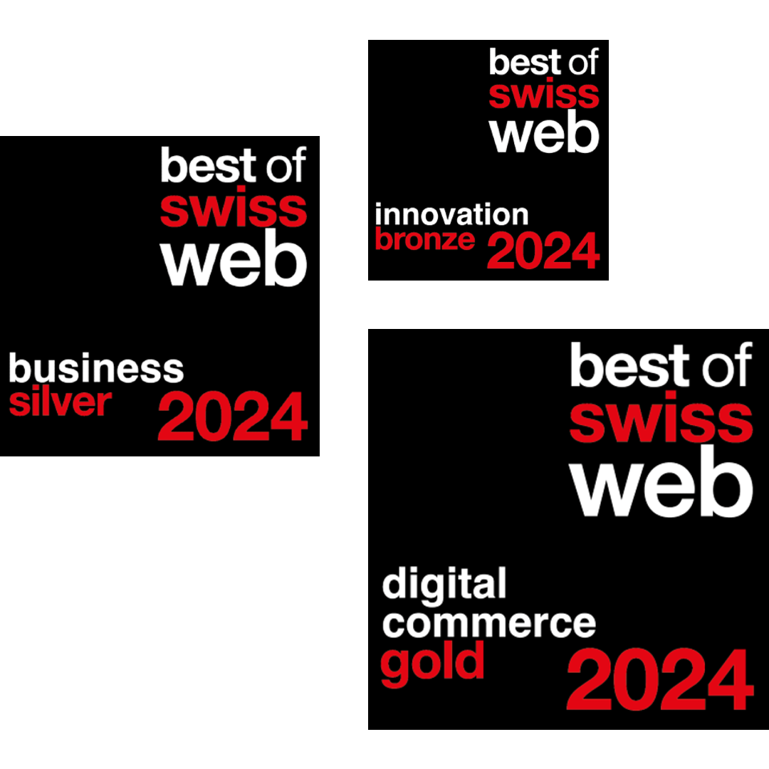 Sitewerk hat in 3 Kategorien beim Best of Swiss Web Award 2024 abgeräumt